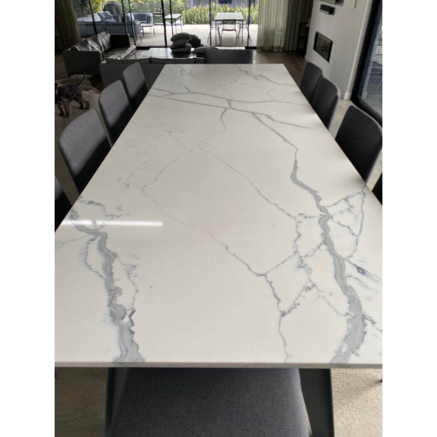 Two-Design-Lovers-Bonaldo-Stone-topped-Dining-Table