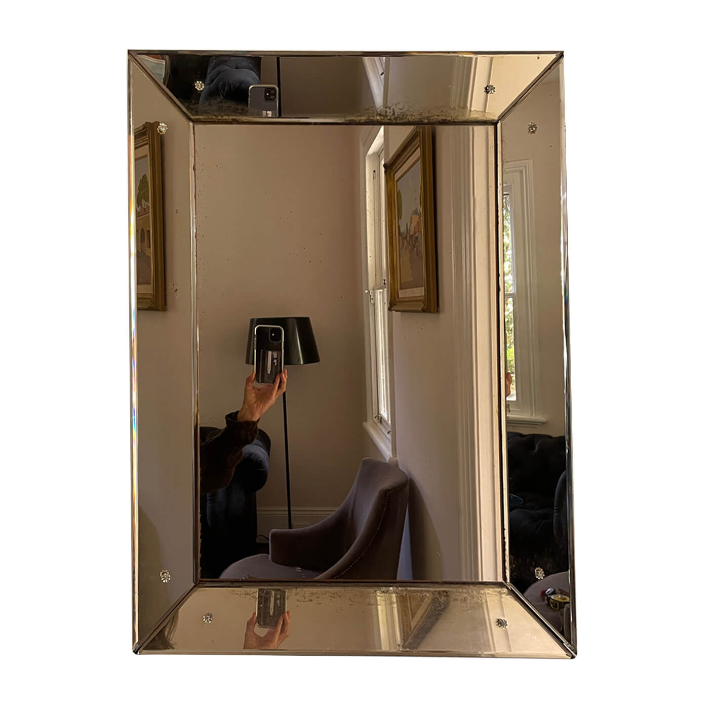 Rose gold mirror