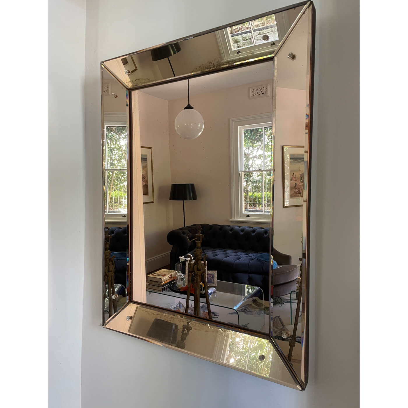 Rose gold mirror