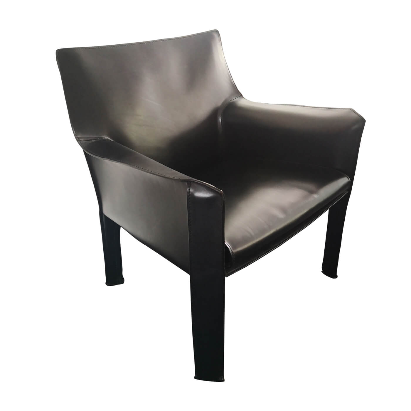 Cassina Cab arm chair black leather