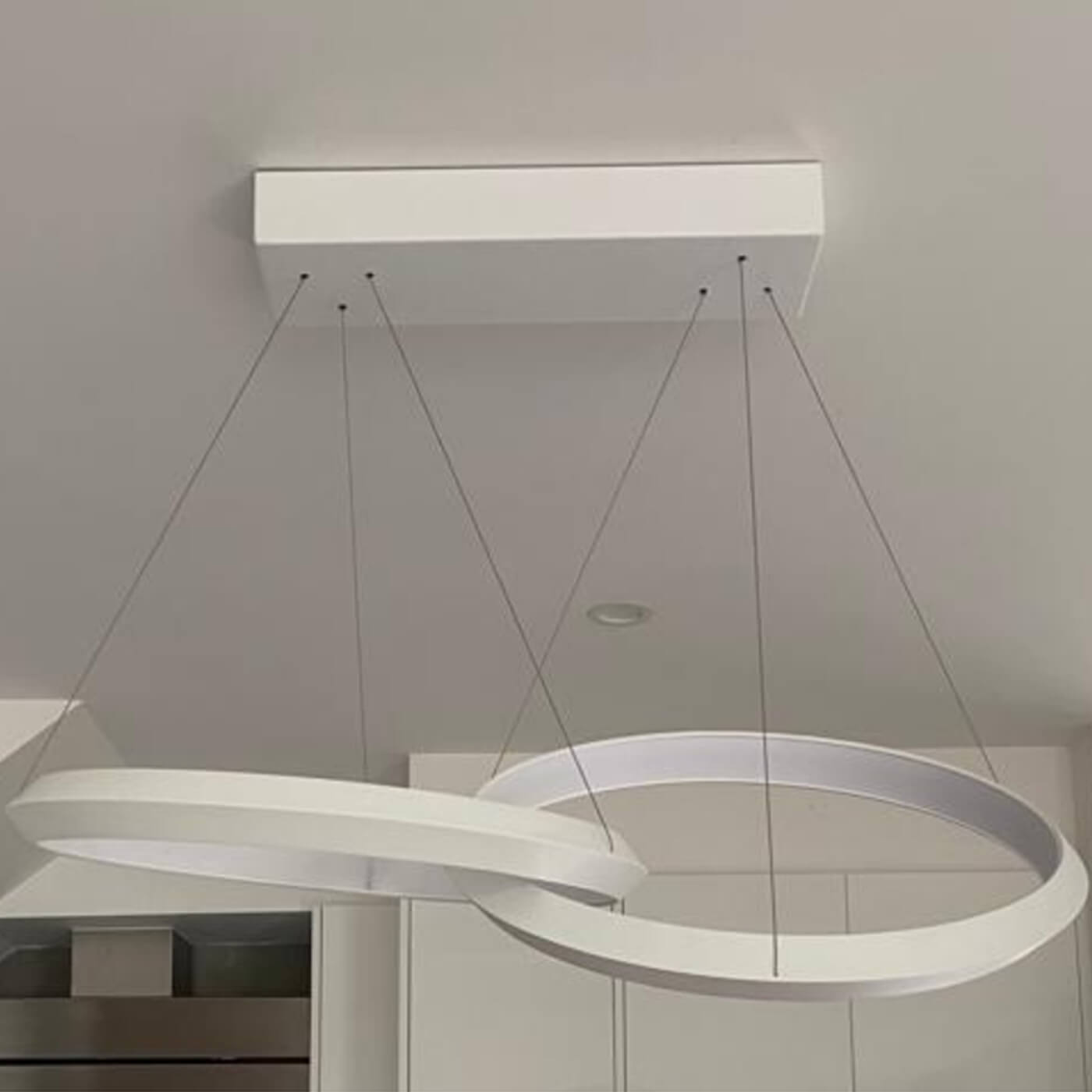 Christopher Boots Oracle pendant light, white