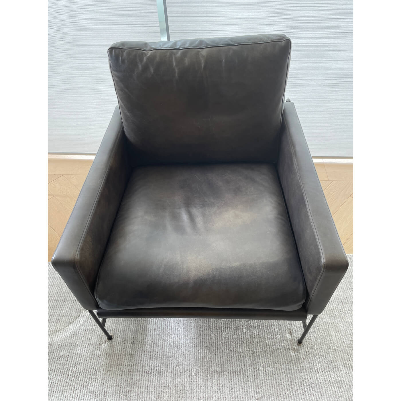 Coco Republic Clement Leather Armchairs