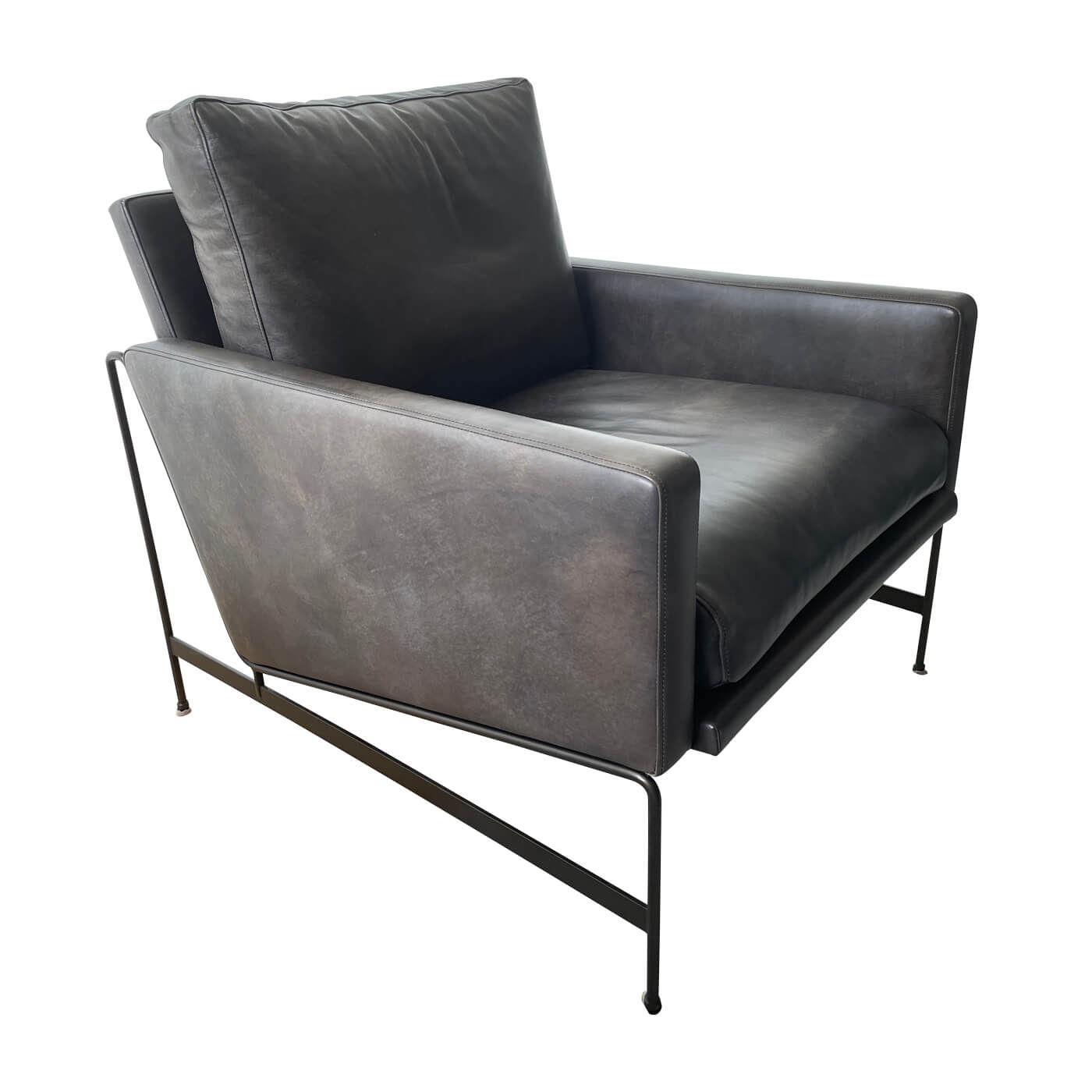 Coco Republic Clement Leather Armchairs