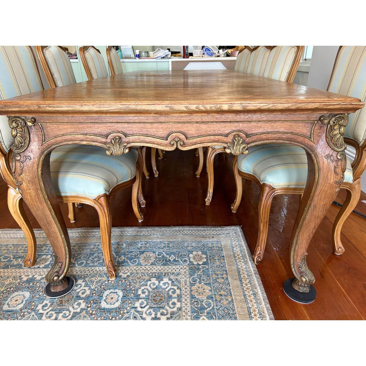 Two-Design-Lovers-Conley-&-Co-French-Oak-Dining-Table