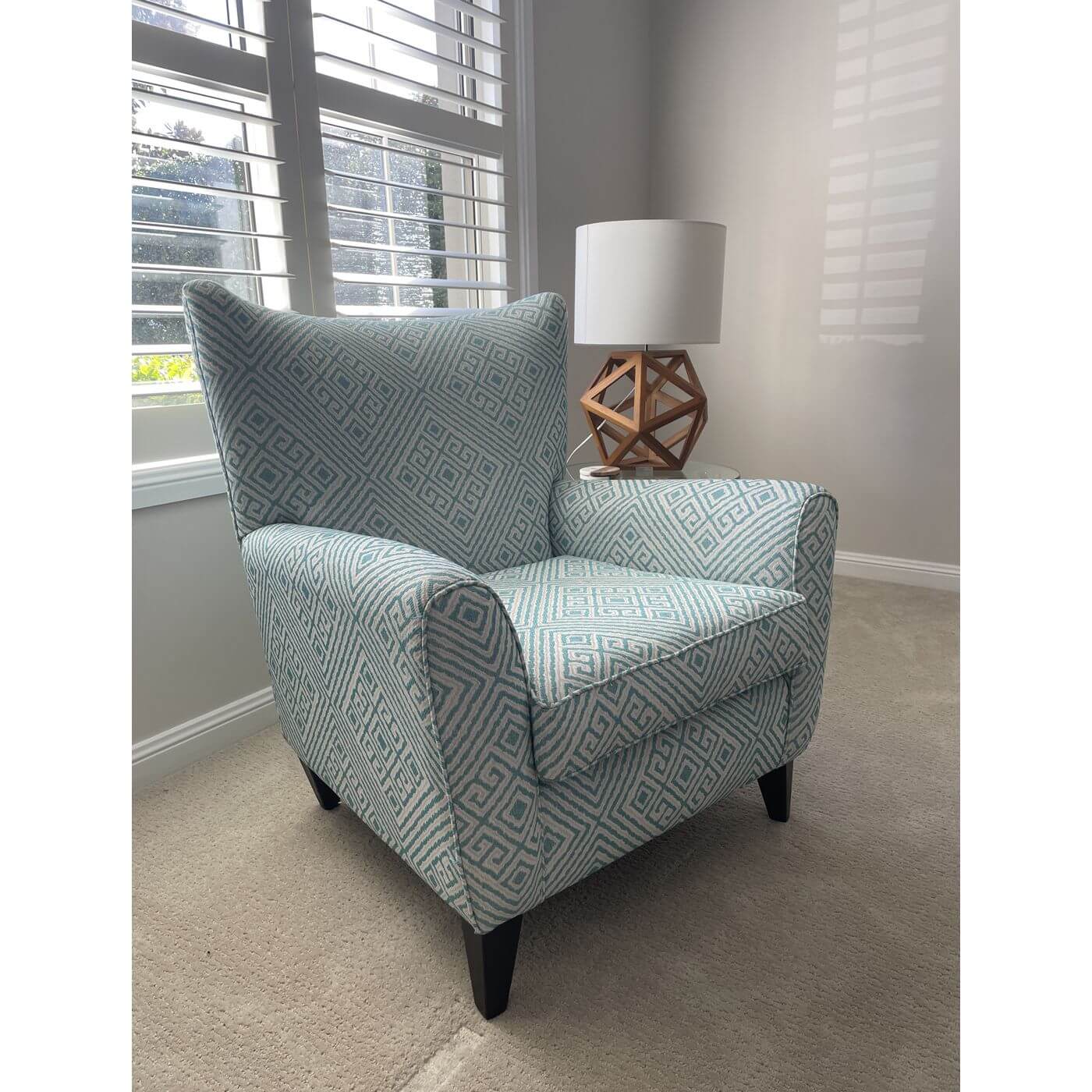 Custom upholstered armchair