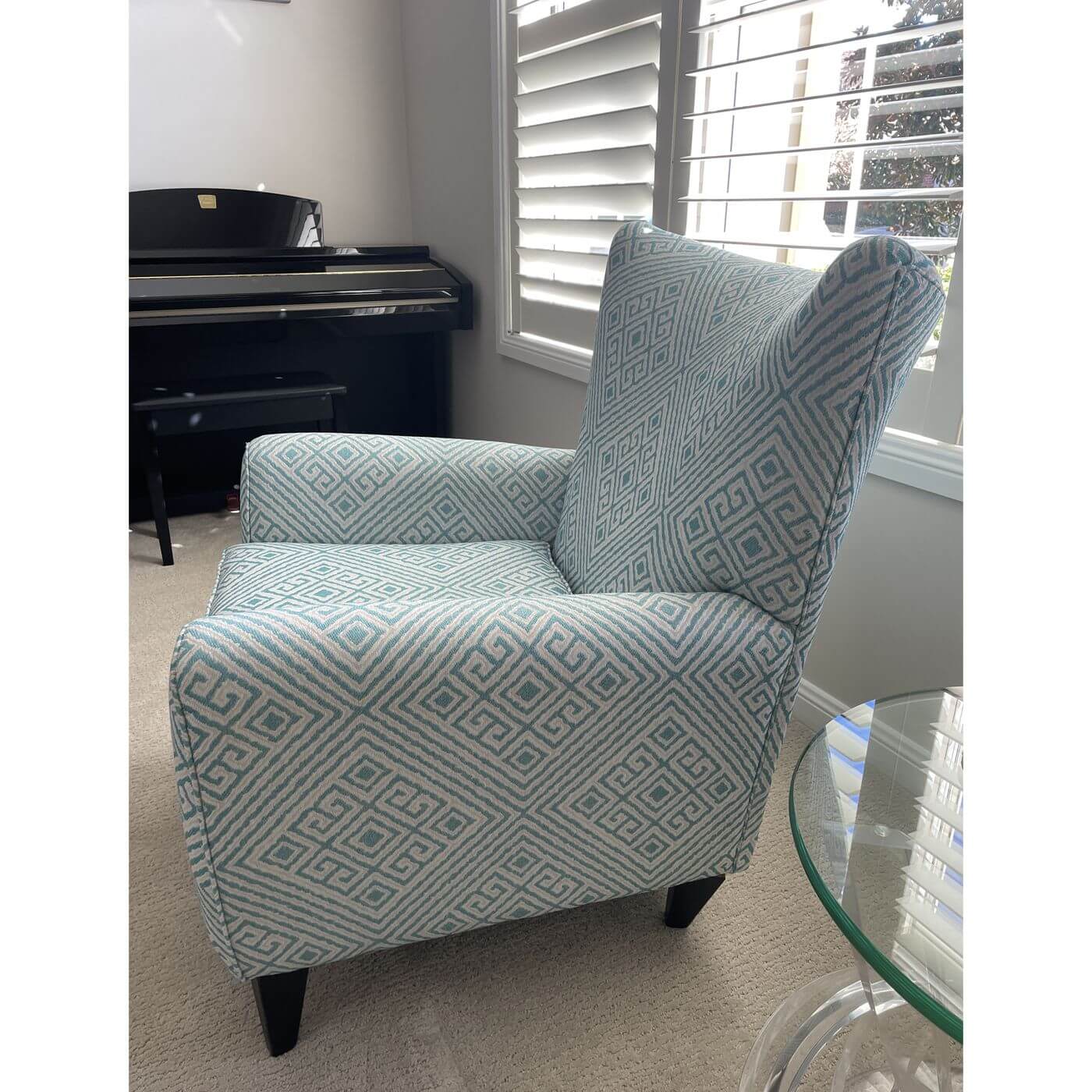 Custom upholstered armchair