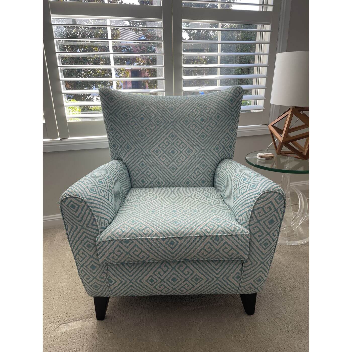 Custom upholstered armchair