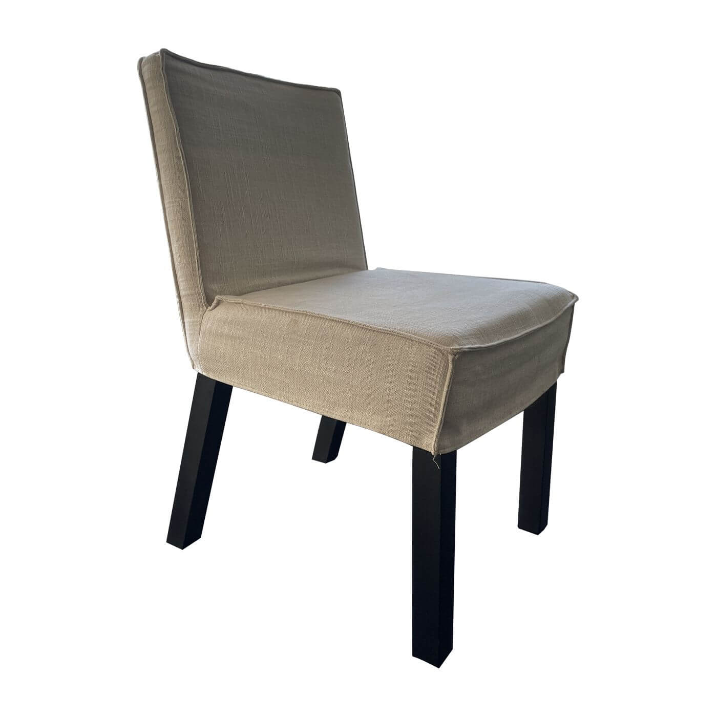 Dining chairs x 12 with slip covers