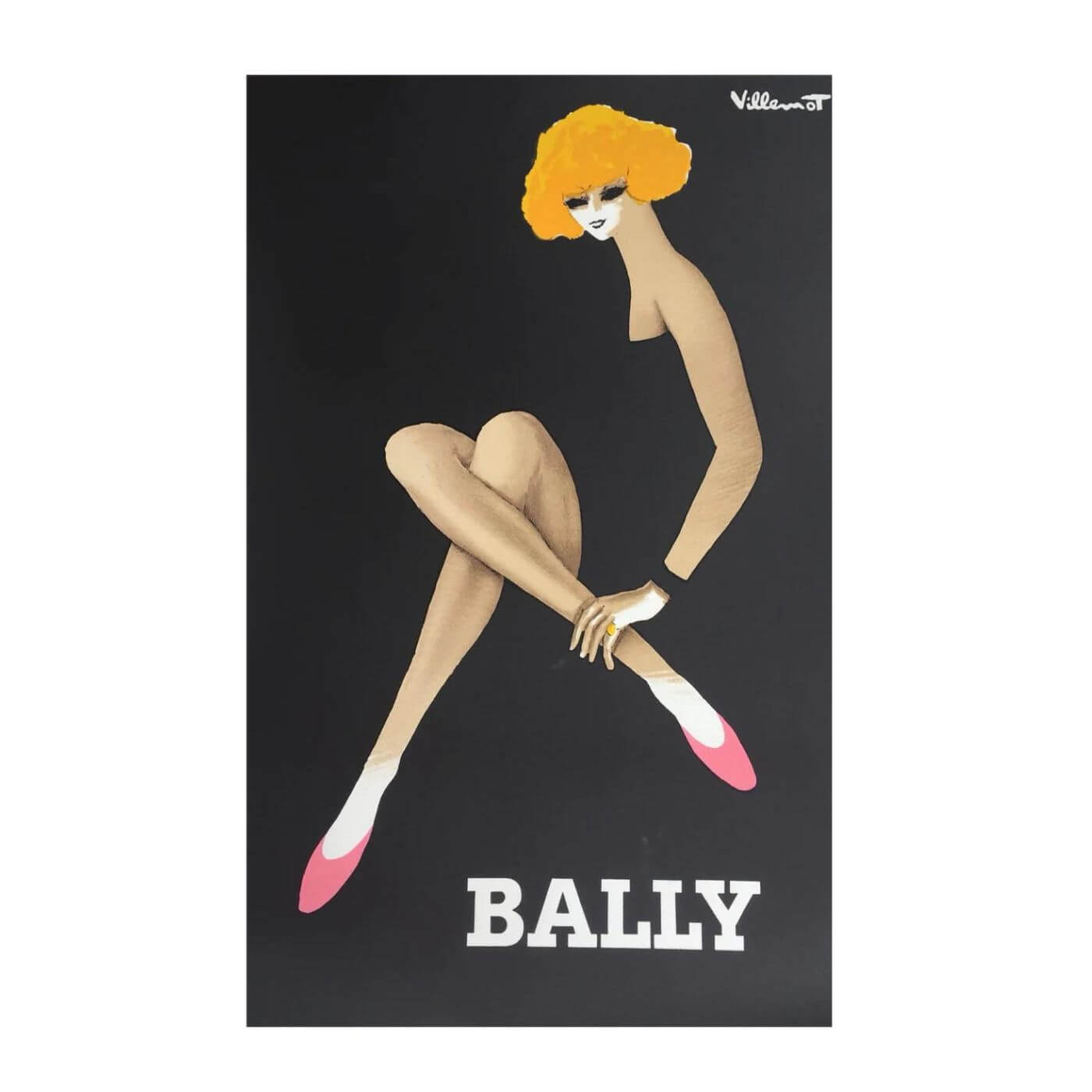 Two-Design-Lovers-Framed-Bally-Poster