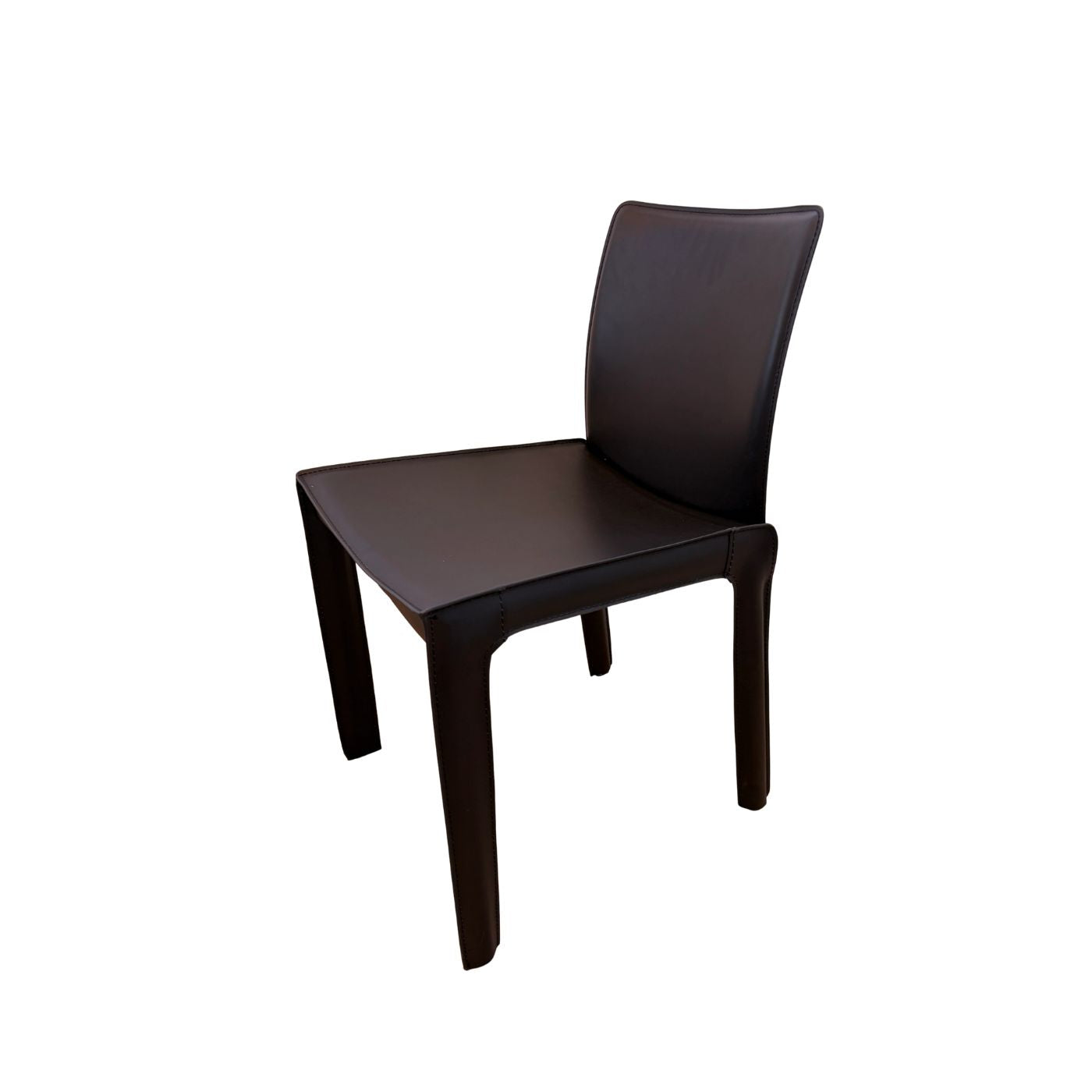 Globe West Carlo Leather Dining Chairs, set of 4