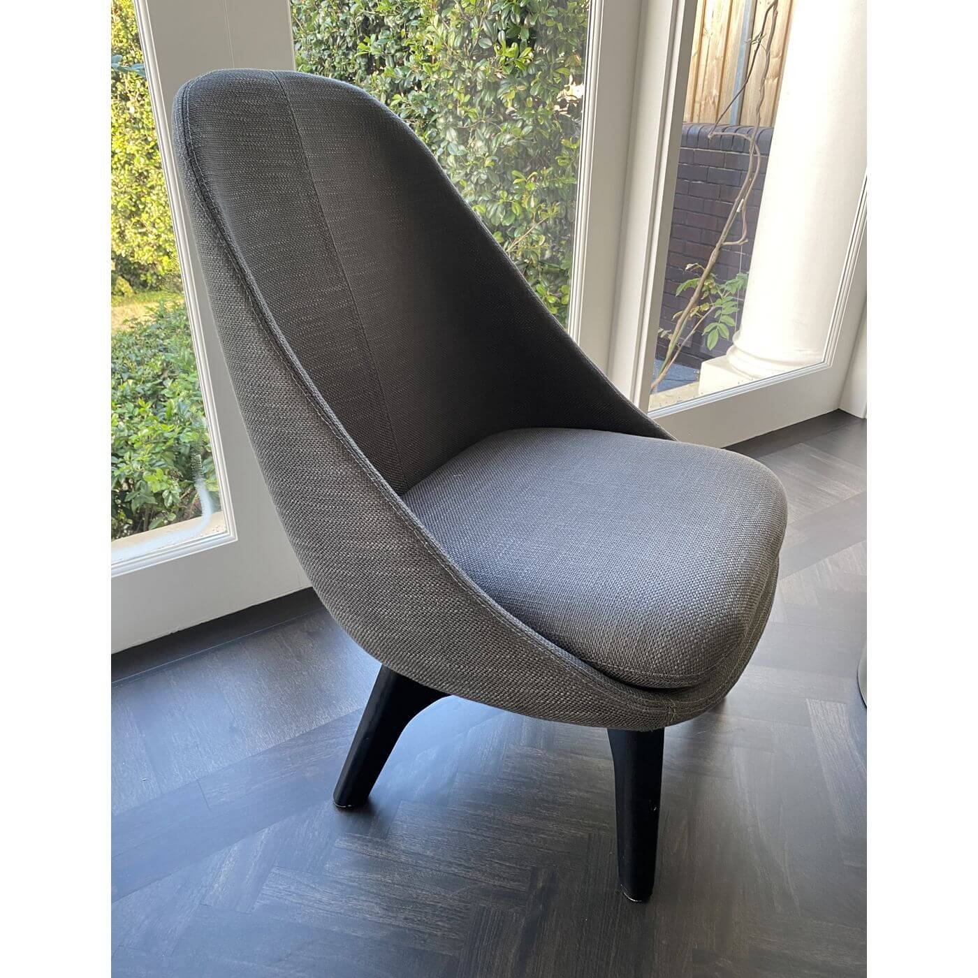 Grey occasional armchairs