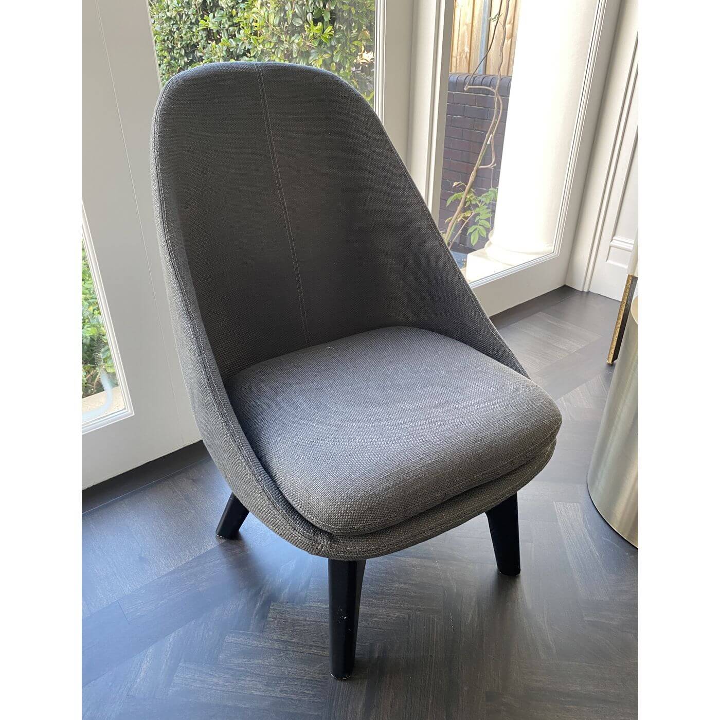 Grey occasional armchairs