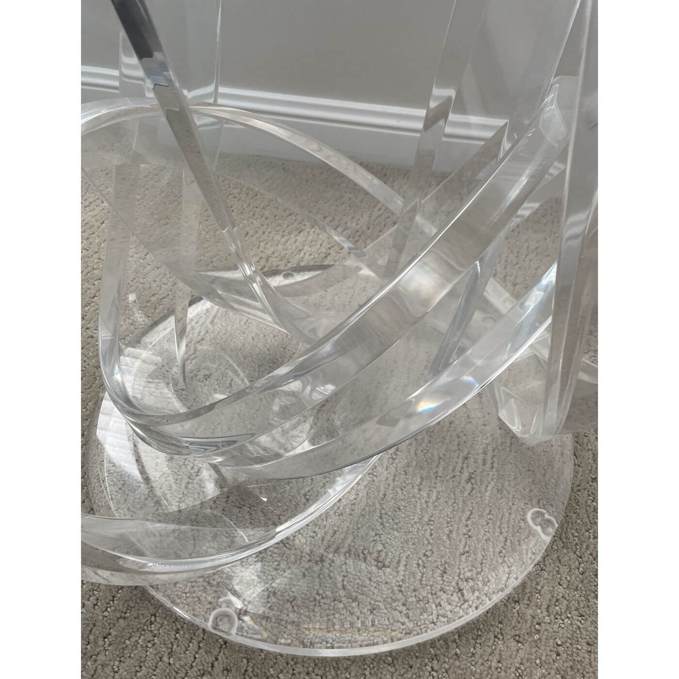 Haziza lucite side table