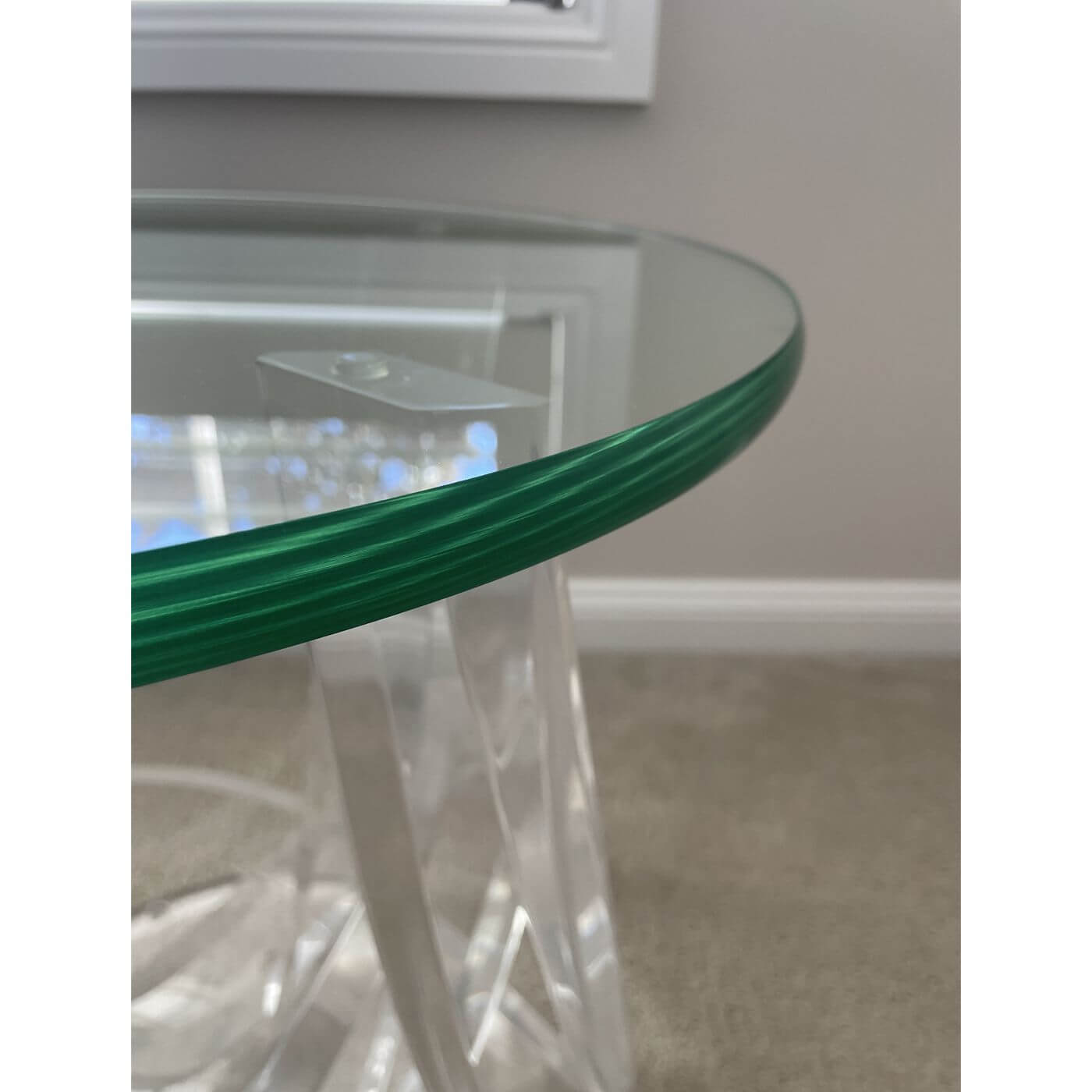 Haziza lucite side table