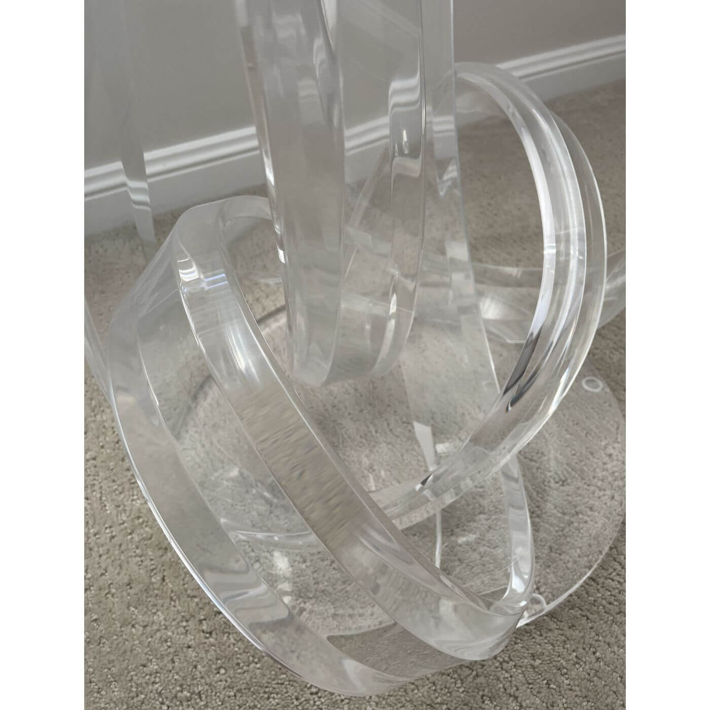 Haziza lucite side table