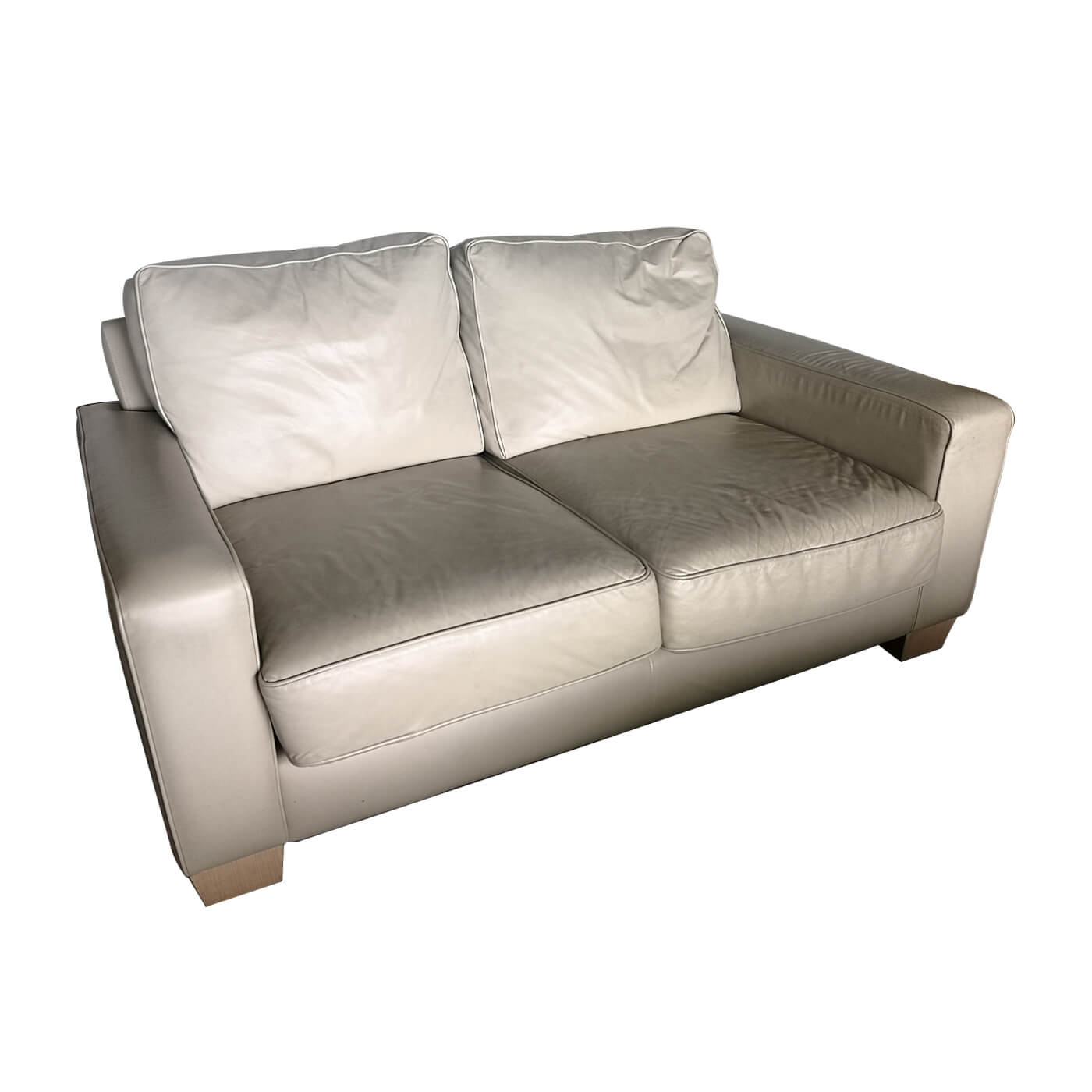 Jardan Sofa, 2 seater inc ream leather, second hand