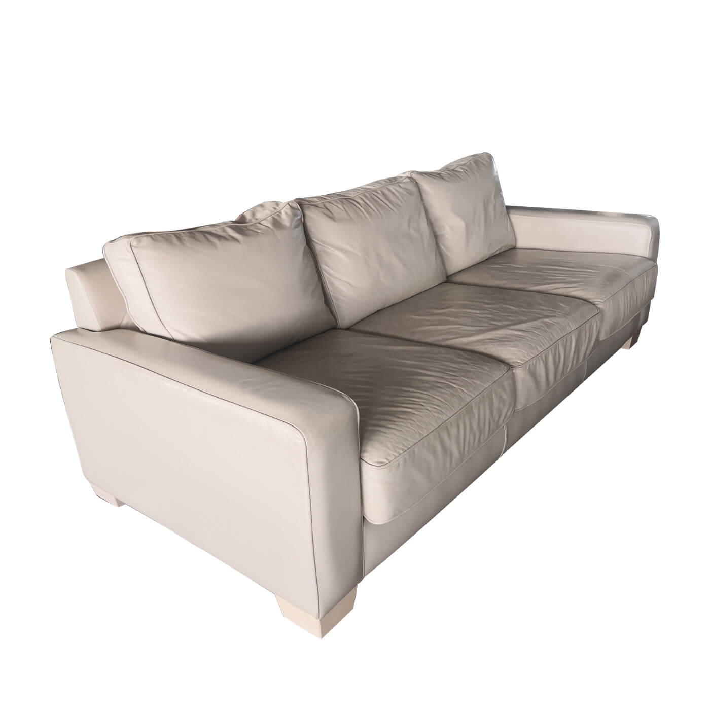 Jardan Sofa, 3 seater inc ream leather, second hand