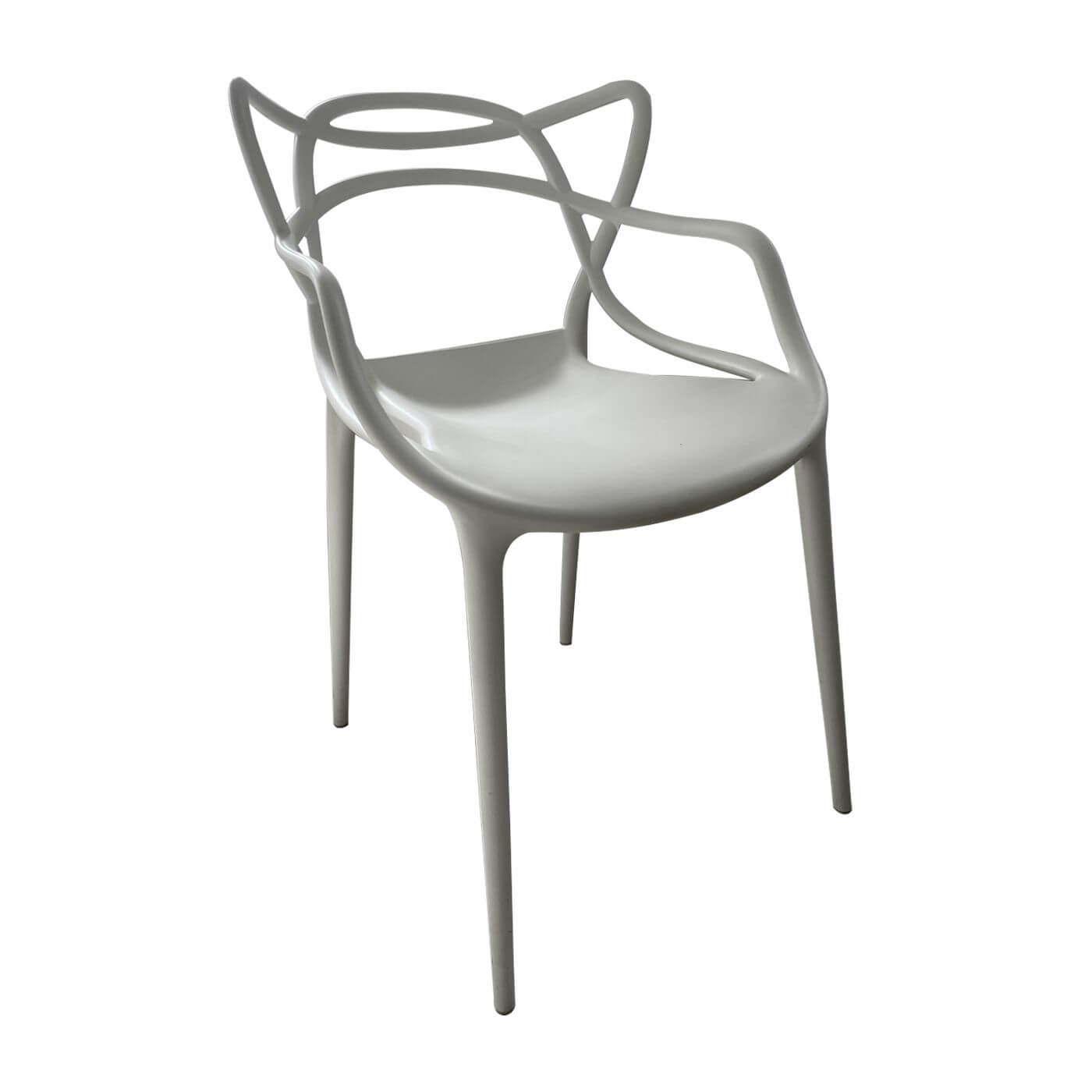 Kartell Masters white chairs, set of 4