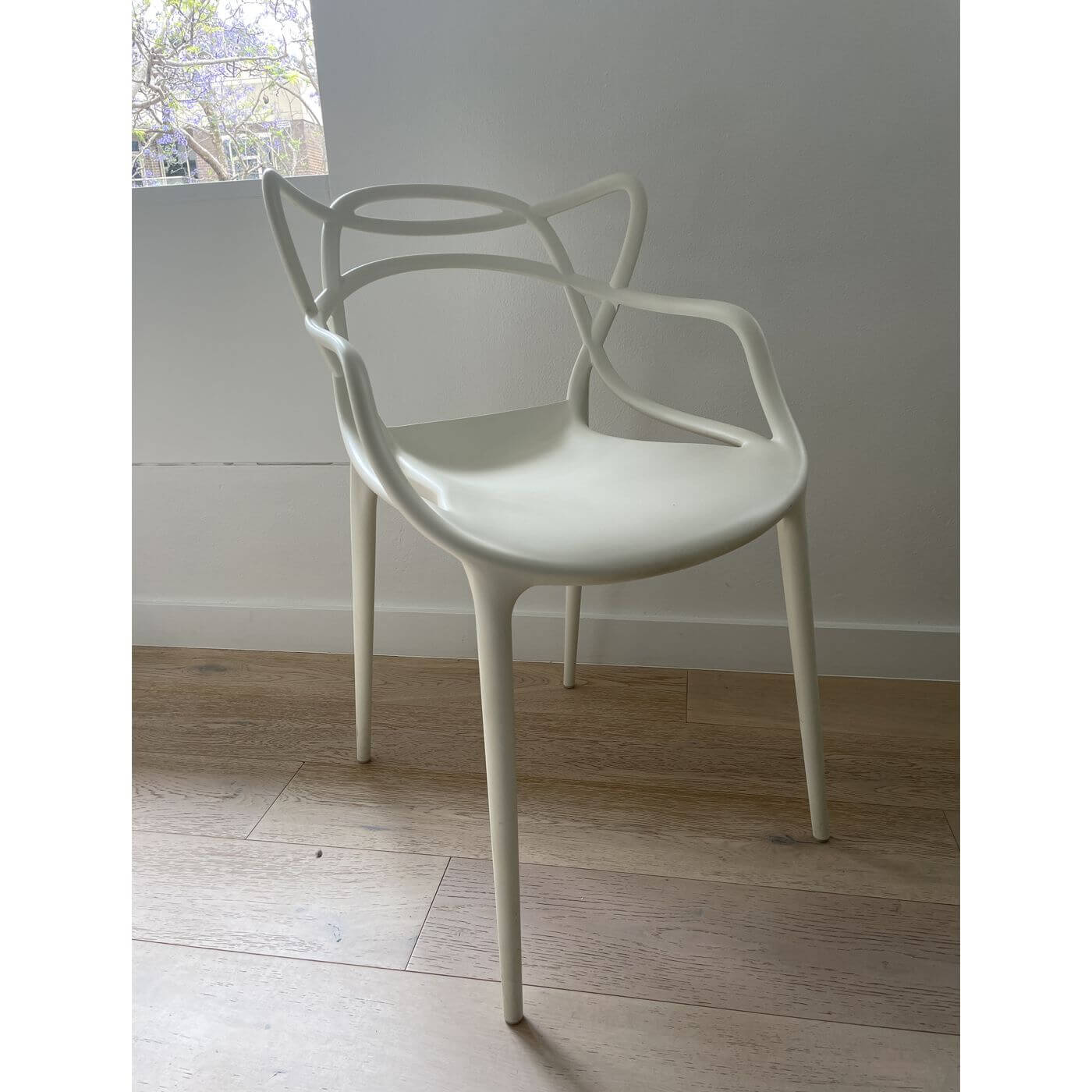 Kartell Masters white chairs, set of 4