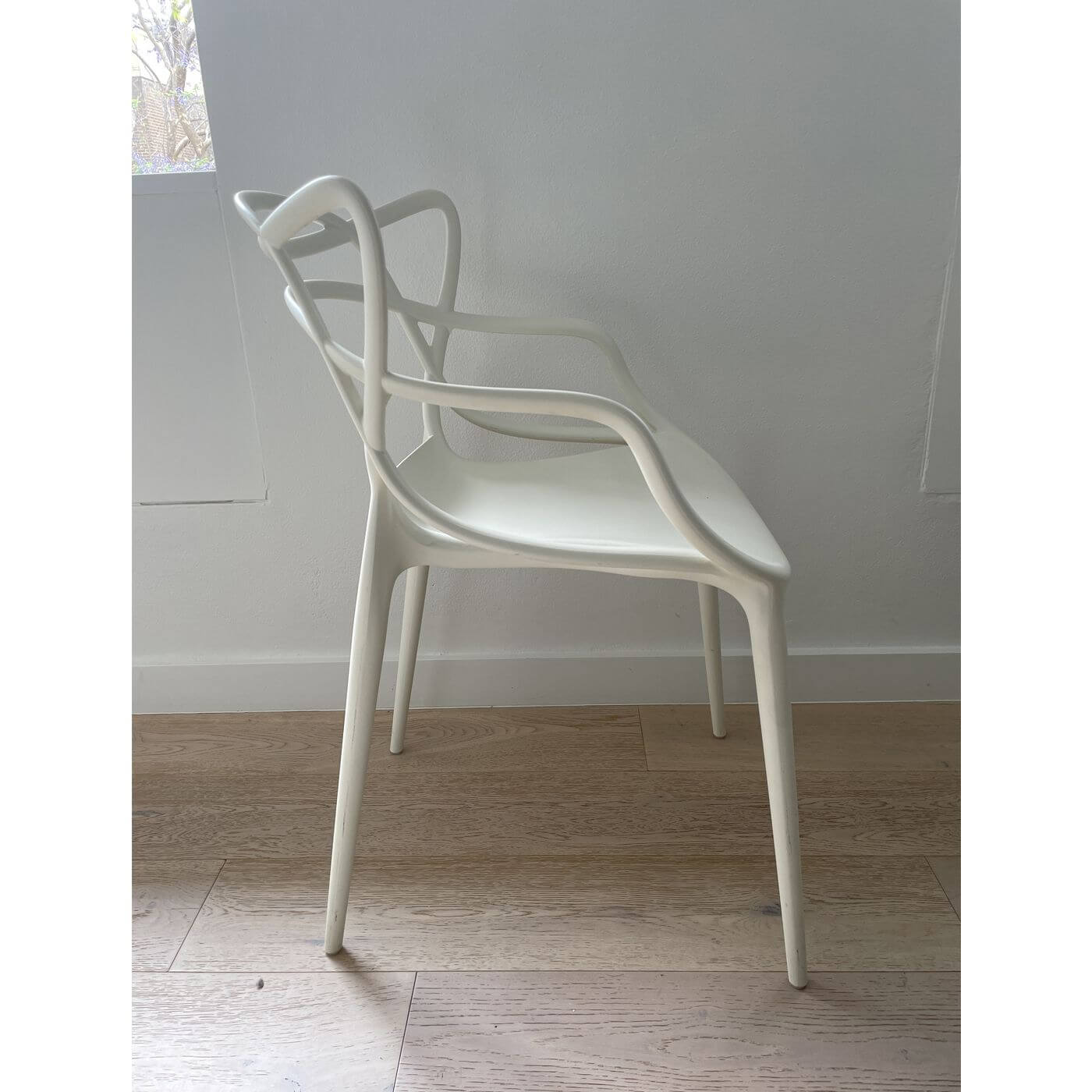 Kartell Masters white chairs, set of 4