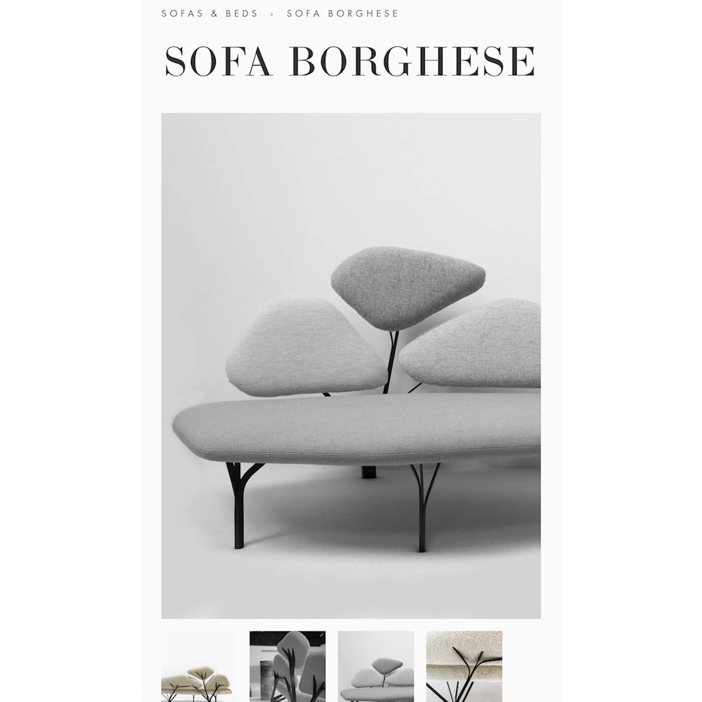 La Chance Borghese sofa