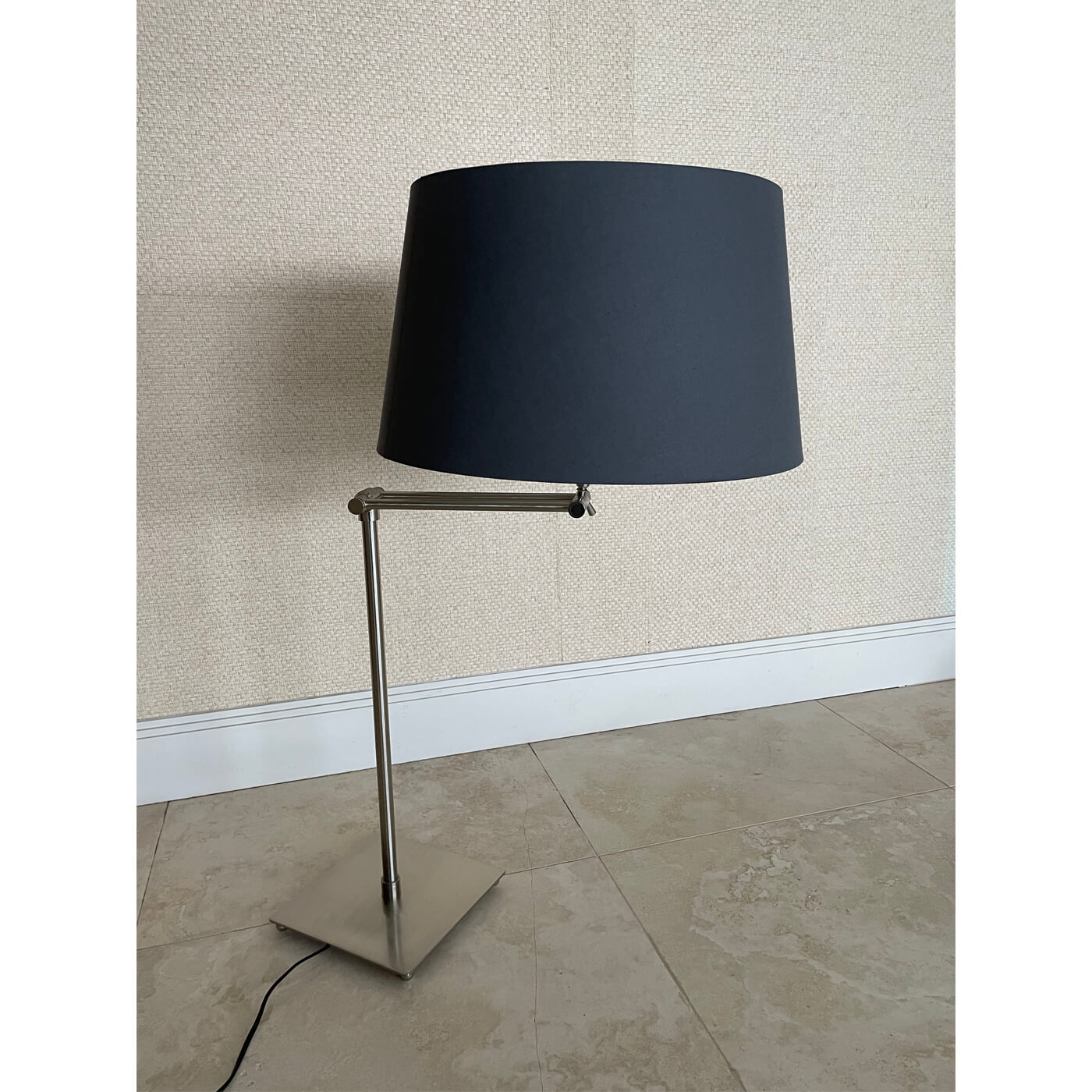 Lamp with grey shade