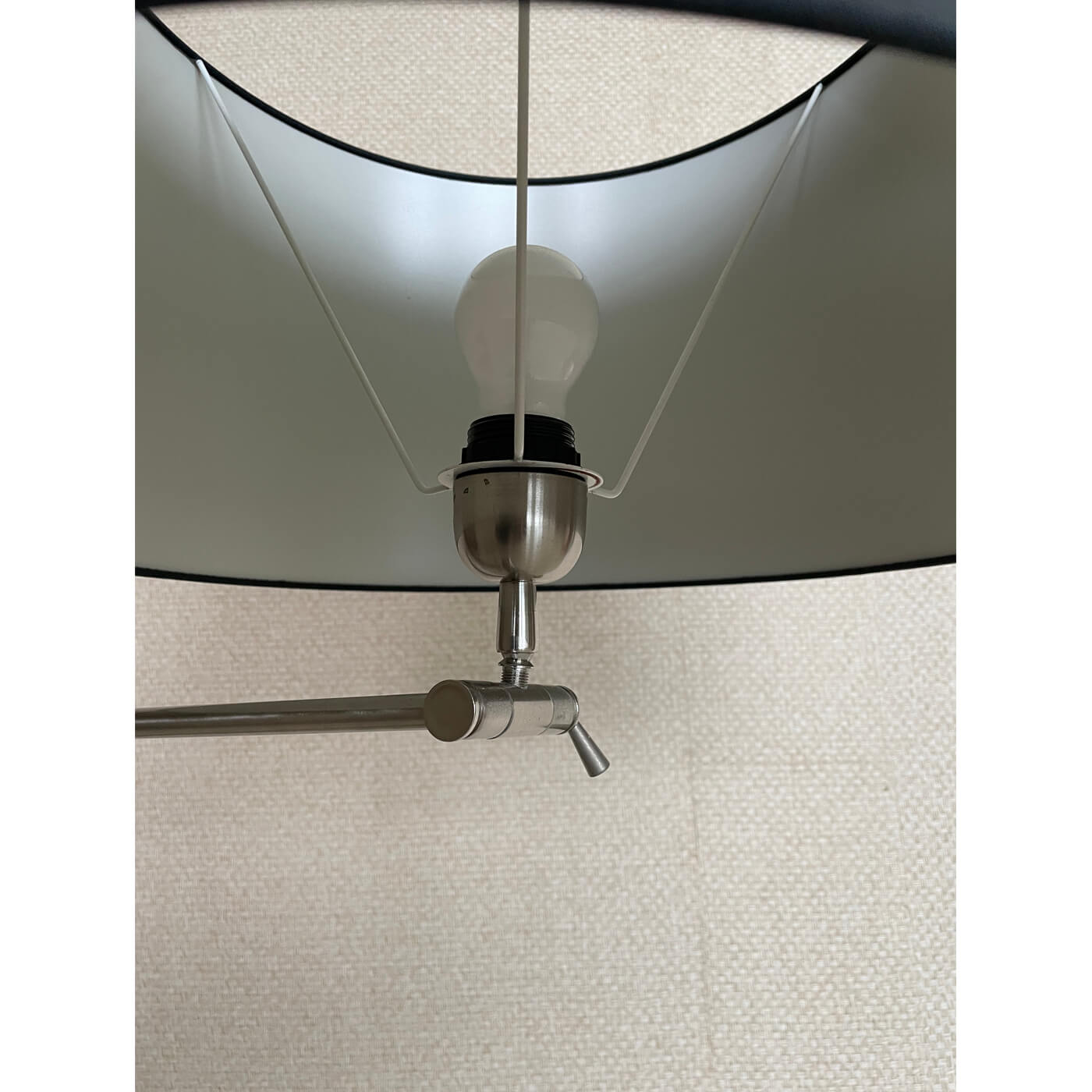 Lamp with grey shade