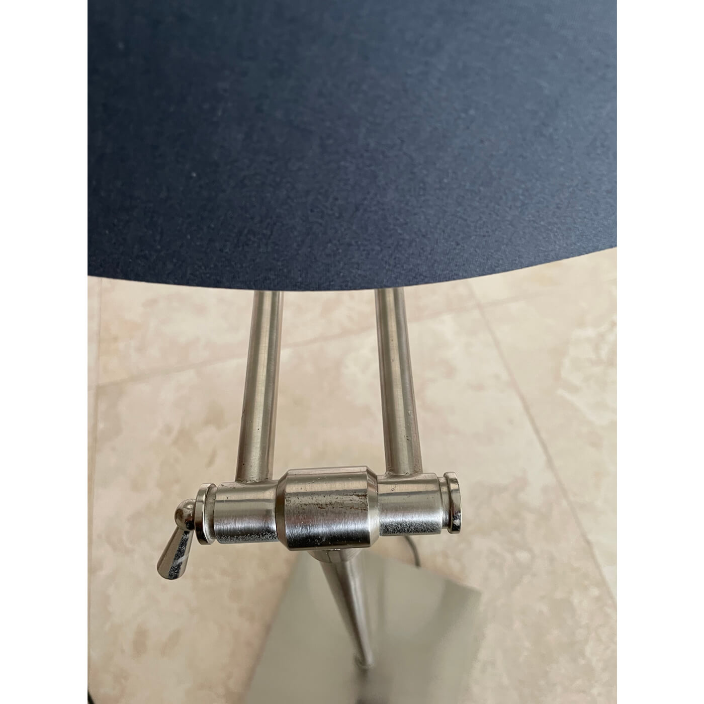 Lamp with grey shade