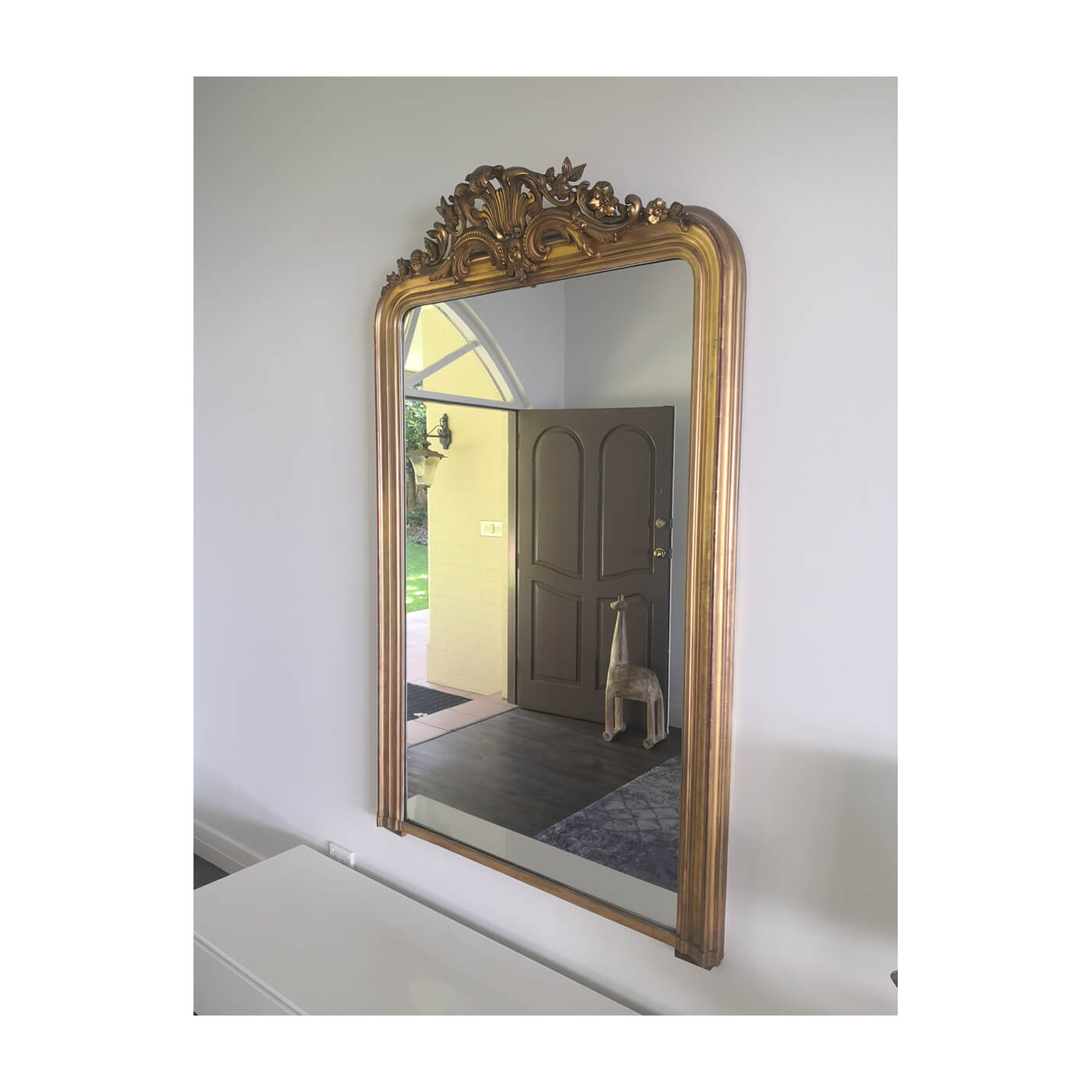 Large Antique Louis Philippe gilt mirror