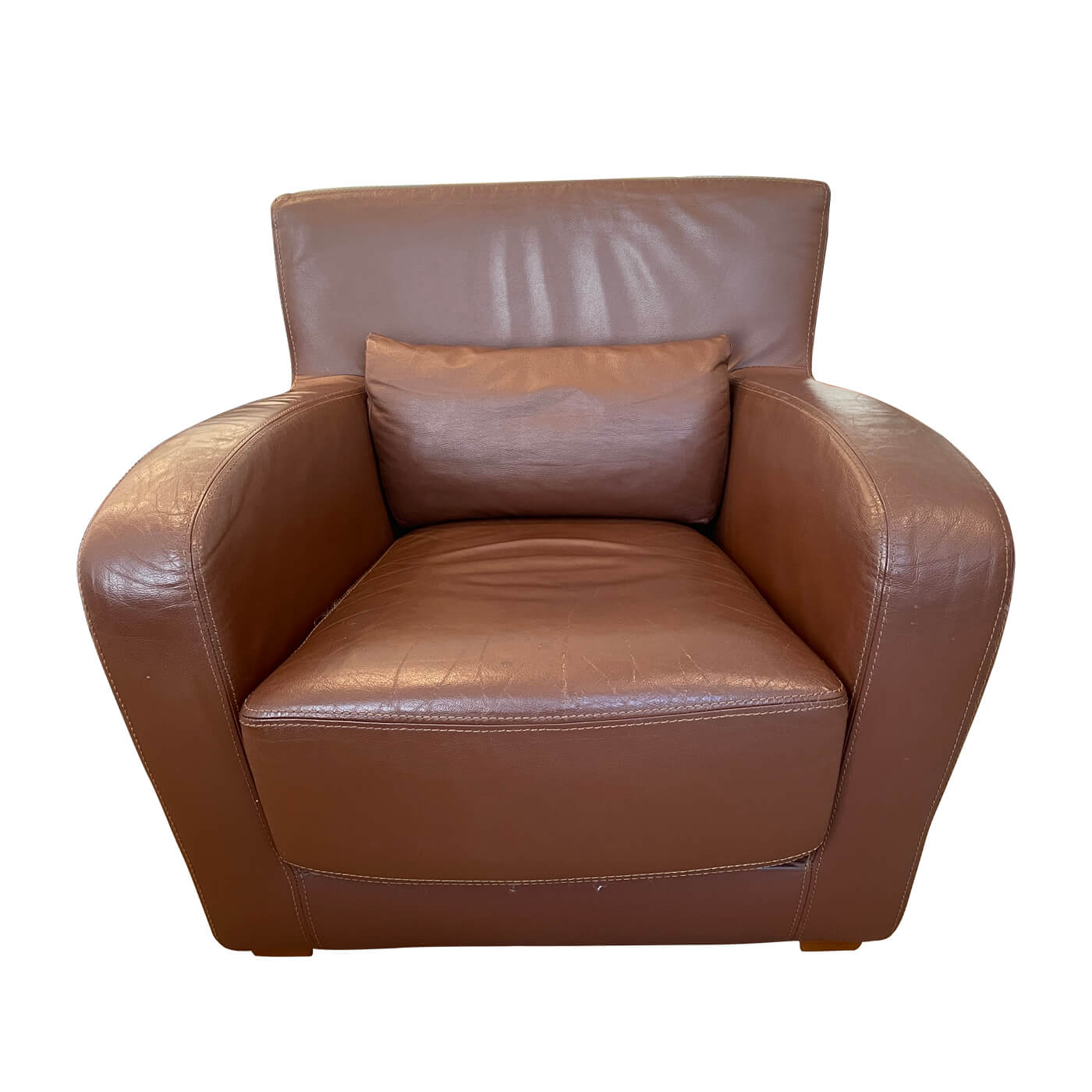 Ligne Roset Jonathan leather club chair