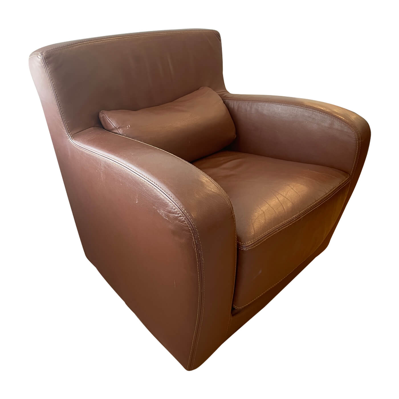 Ligne Roset Jonathan leather club chair