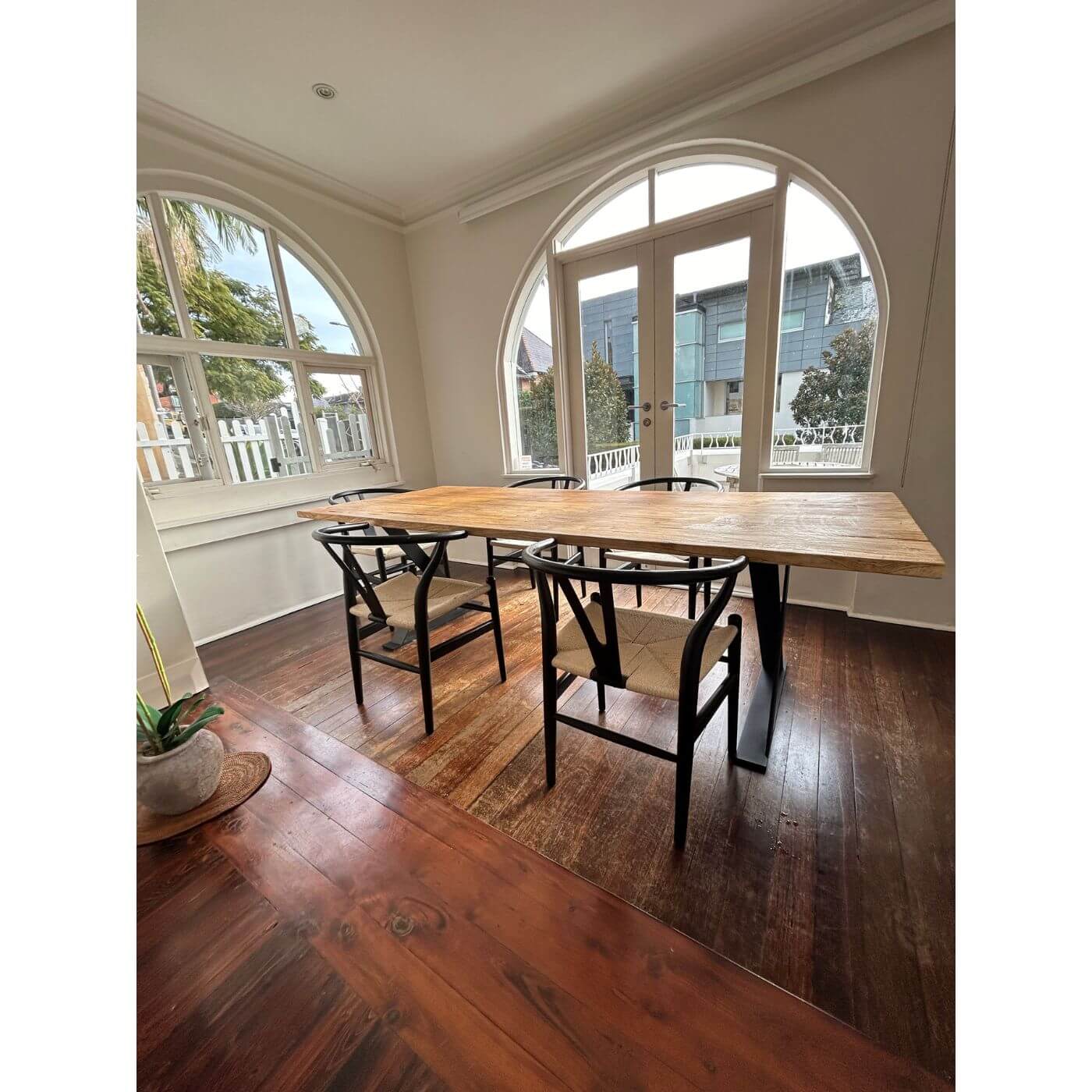 Two-Design-Lovers-MCM-House-Old-Elm-Hudson-Dining-table