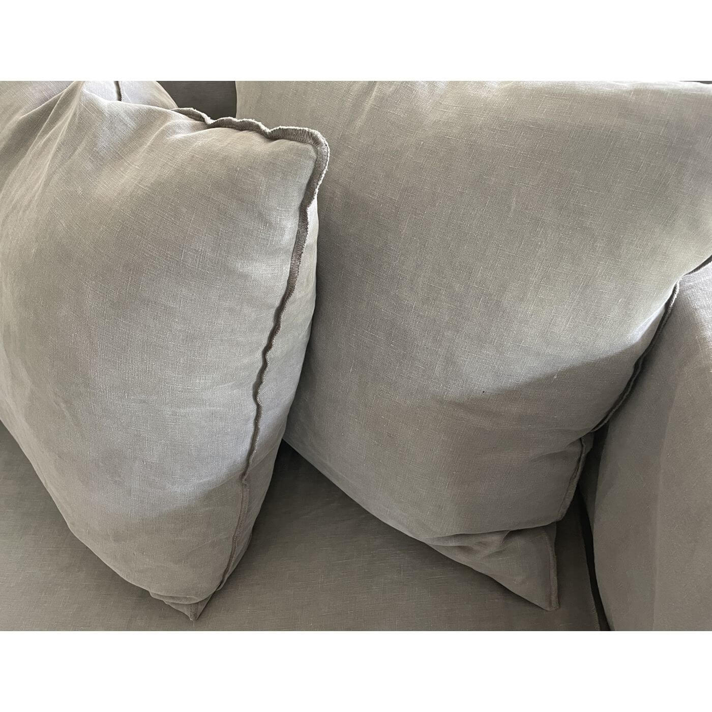 MCM House Hampton sofa grey linen