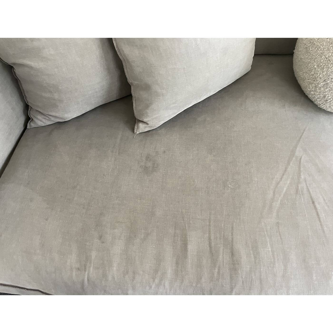 MCM House Hampton sofa grey linen