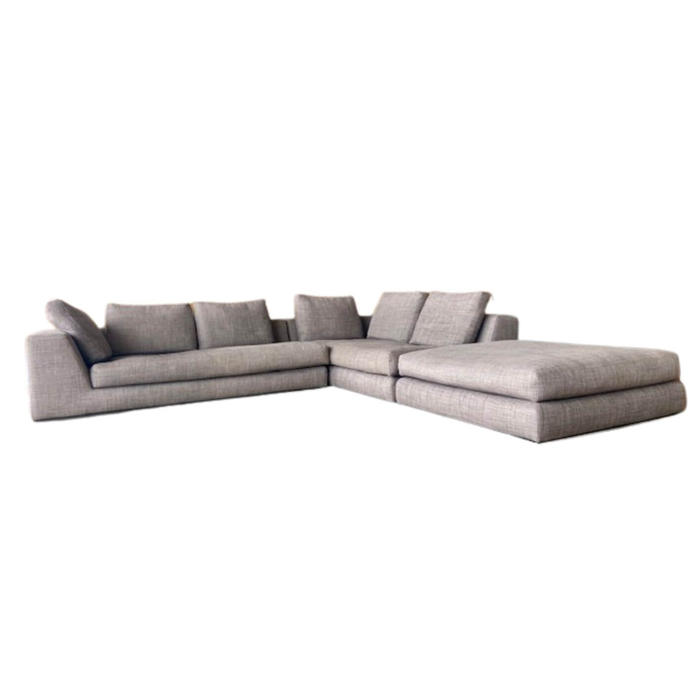 Minotti Hamilton Modulo sofa and ottoman