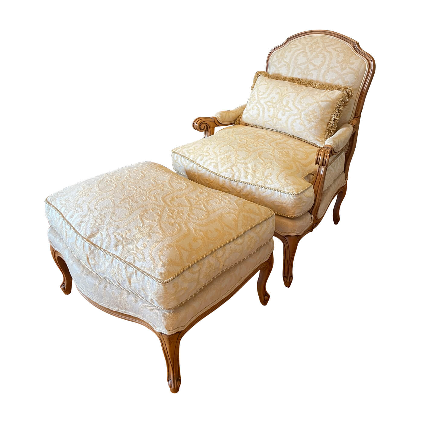 Moran Louis Chair and Ottoman