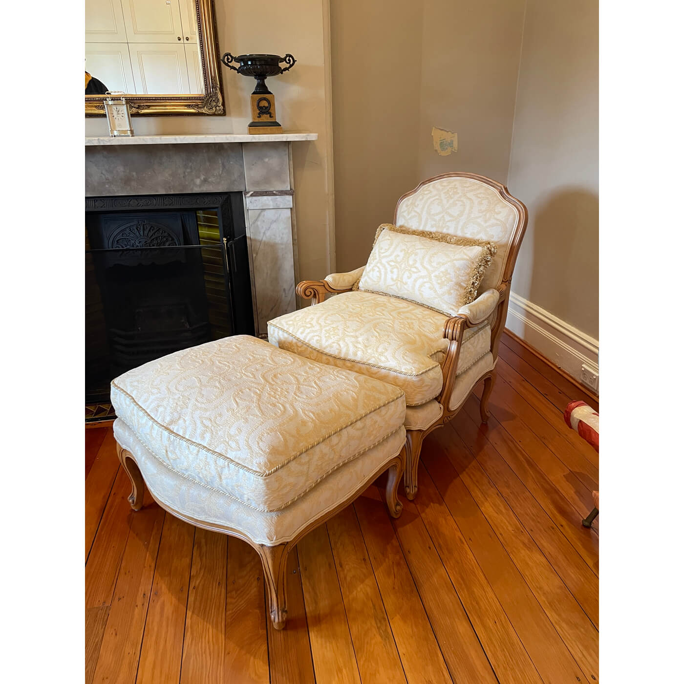 Moran Louis Chair and Ottoman