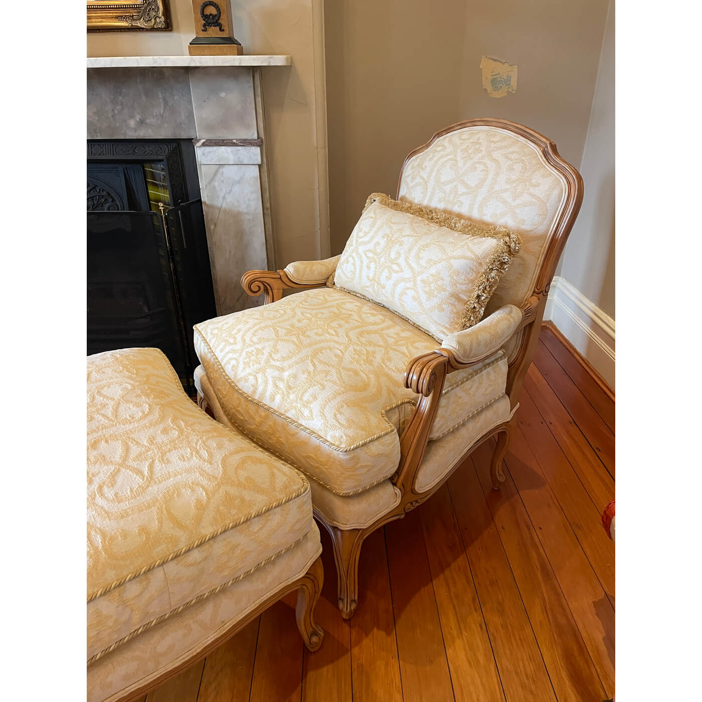 Moran Louis Chair and Ottoman