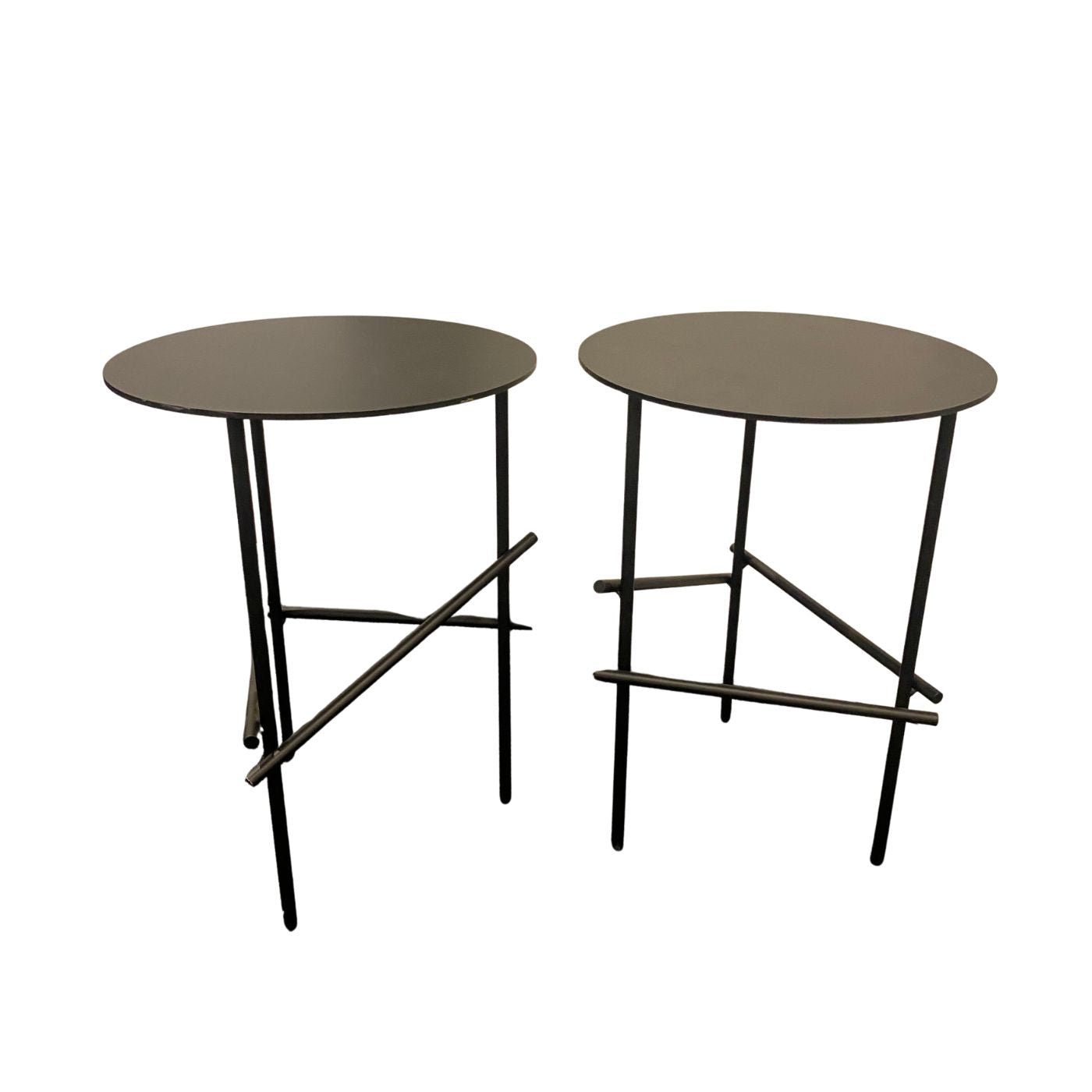 Moroso Shanghai Round Side Tables, Pair