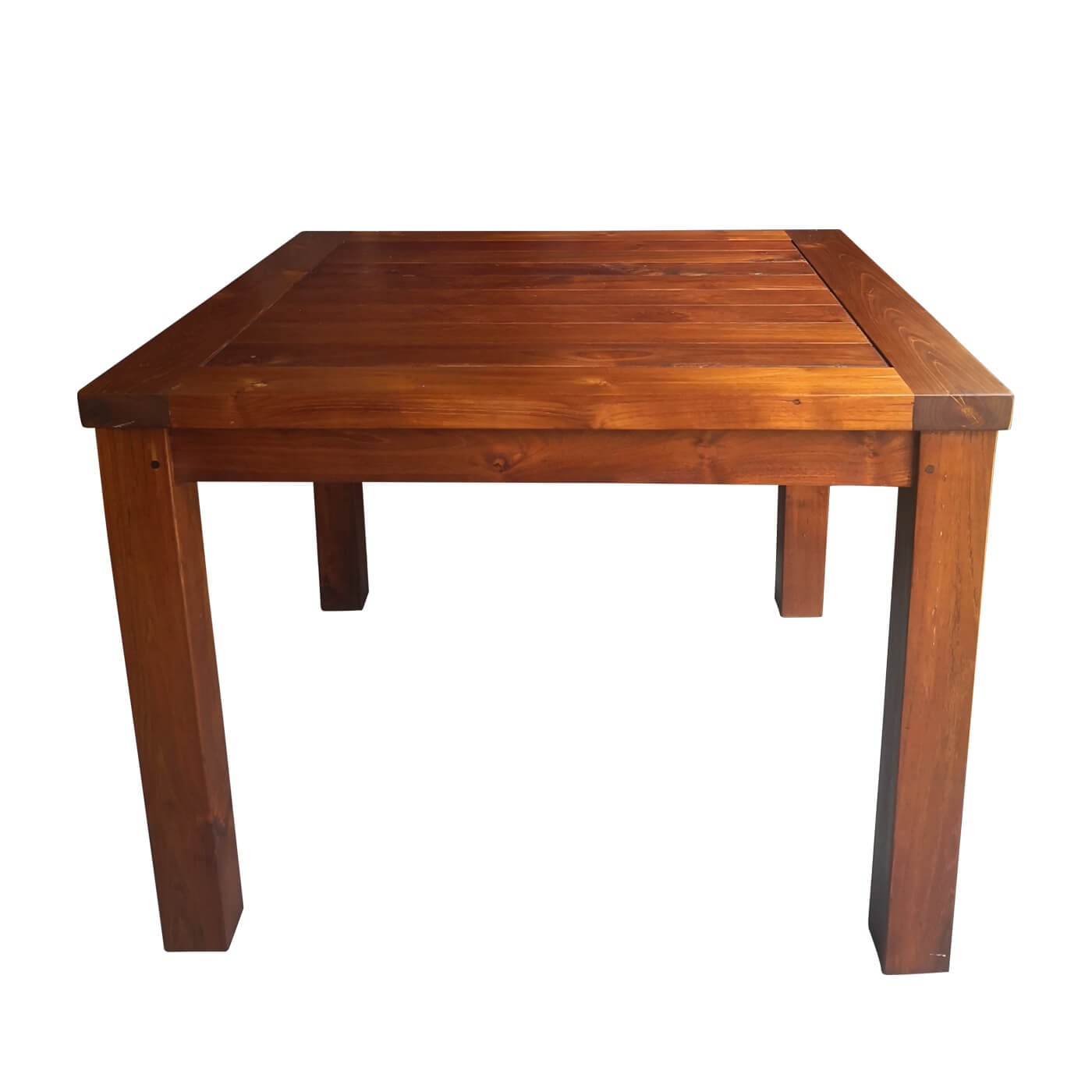 Osier Belle Teak dining table, square, seats 4