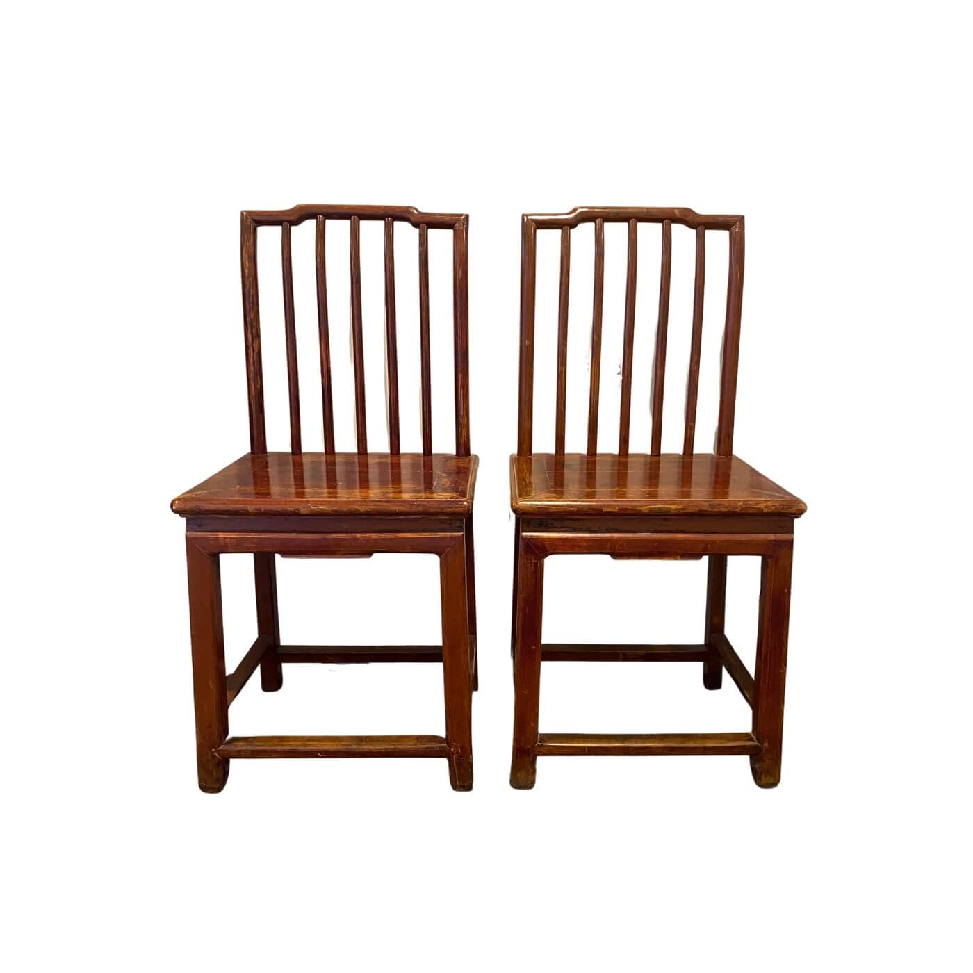 Two Design Lovers Pair of Antique Chinese Tea Chairs