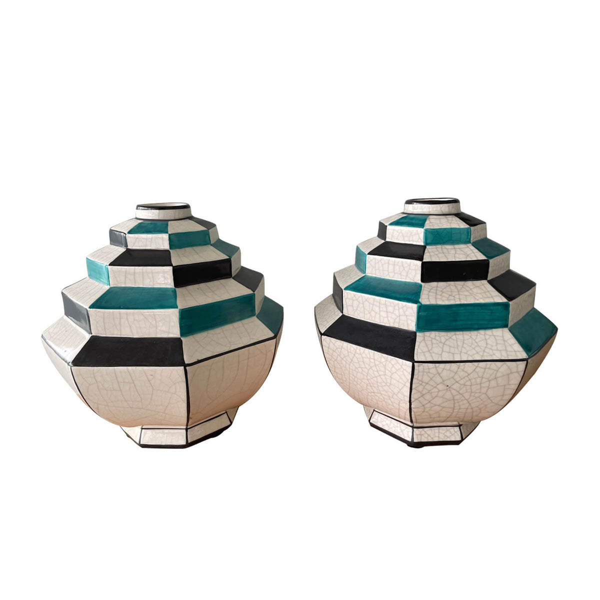 Pair of Art Deco Vases