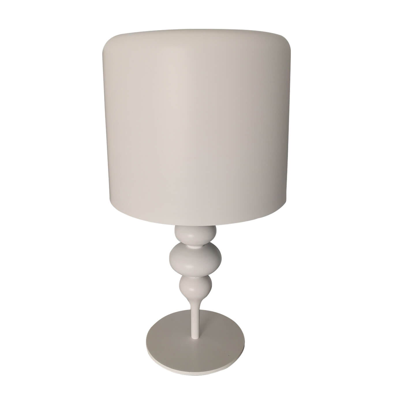 Fanuli Drop white metal table lamps, pair, second hand