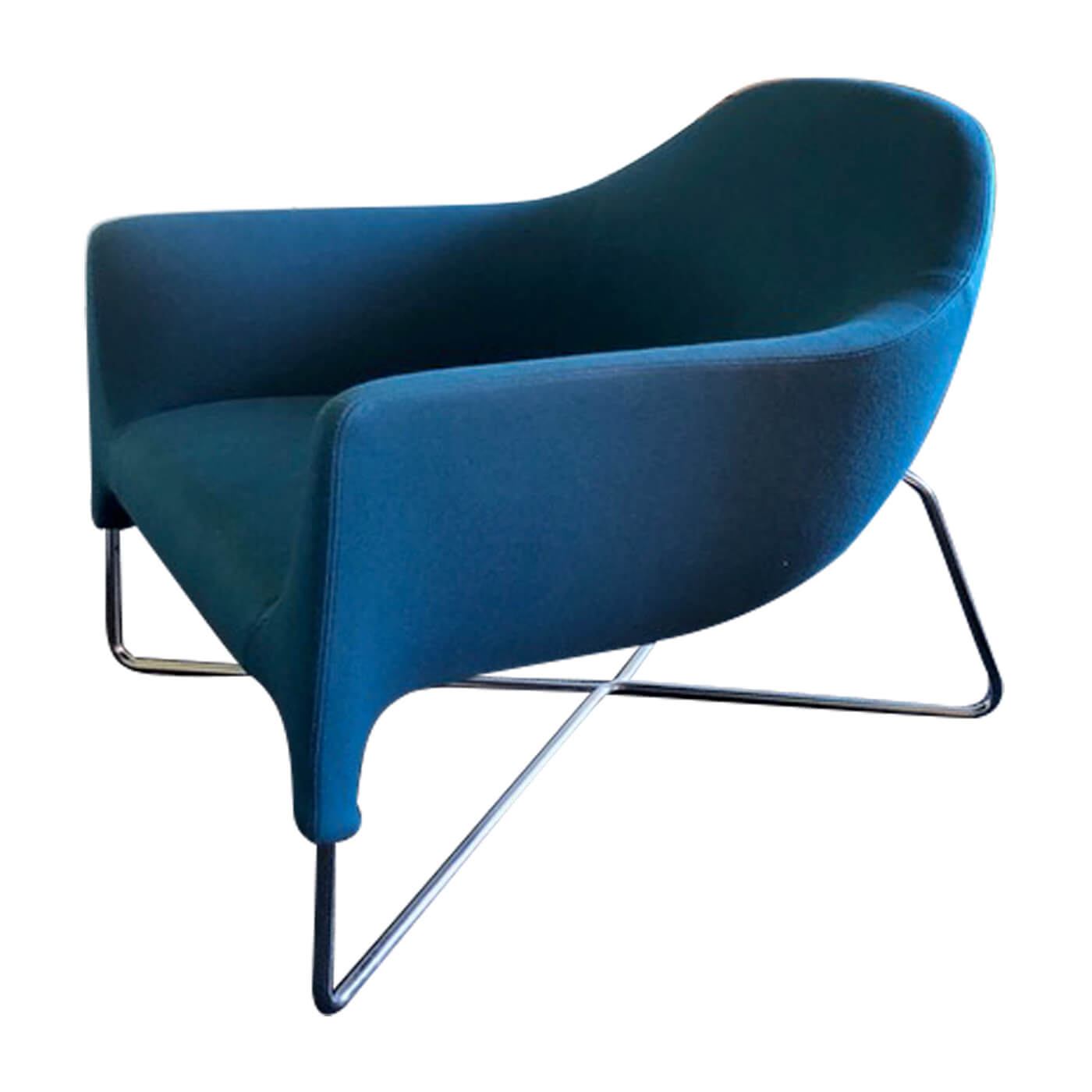 Poliform Bali blue armchair