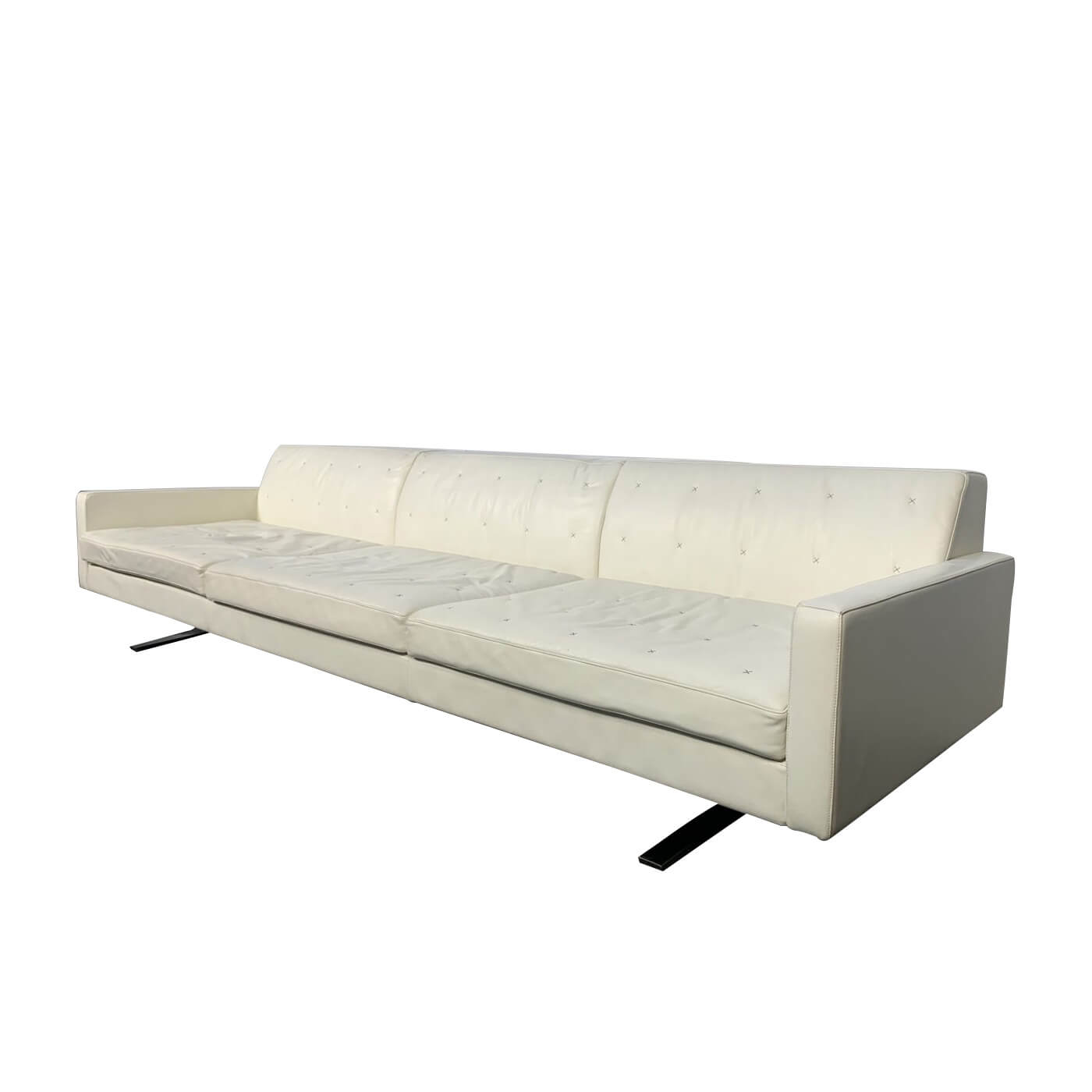 Poltrona Frau Kennedee Sofa in Cream leather