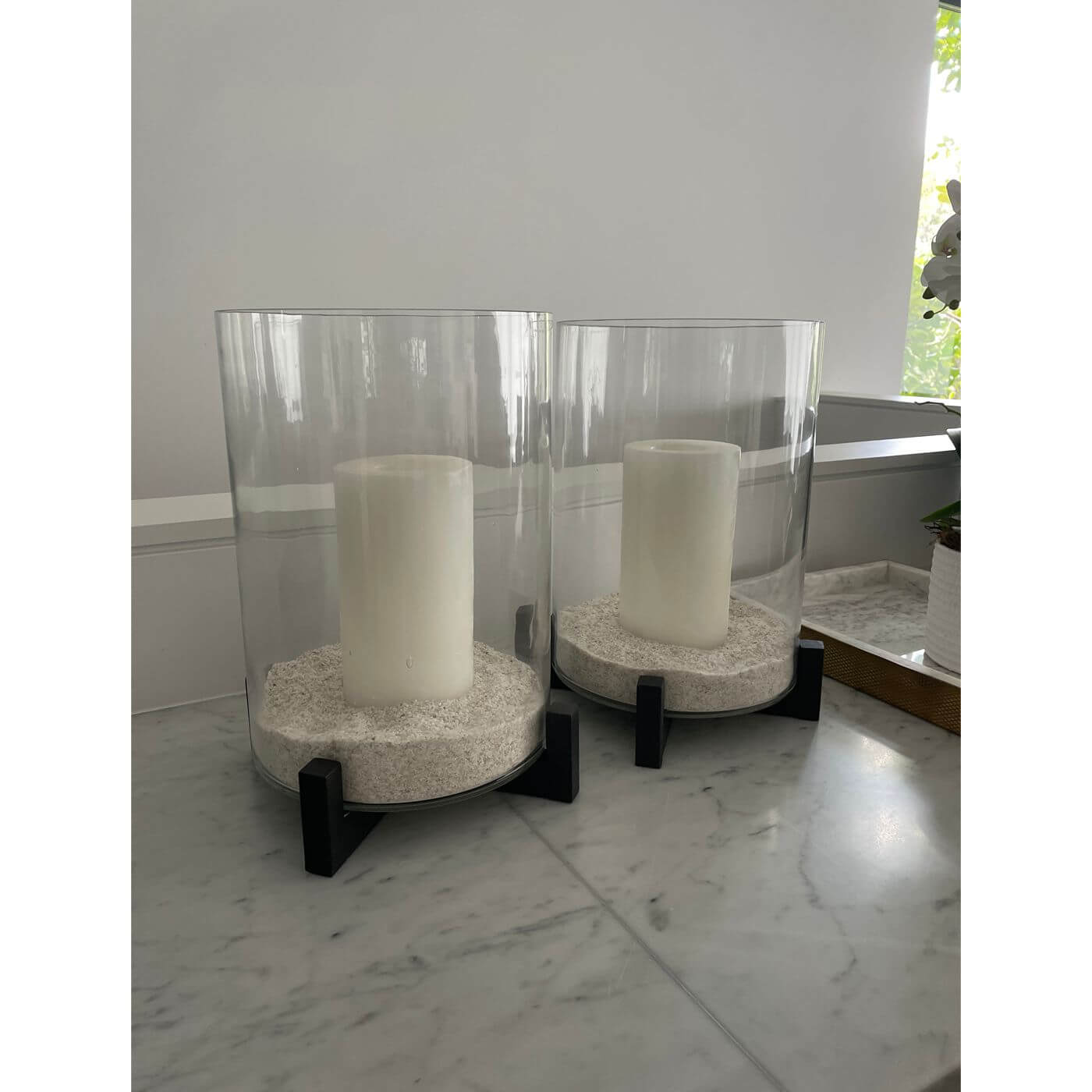 Two Design Lovers Pottery Barn Hurricane Lanterns