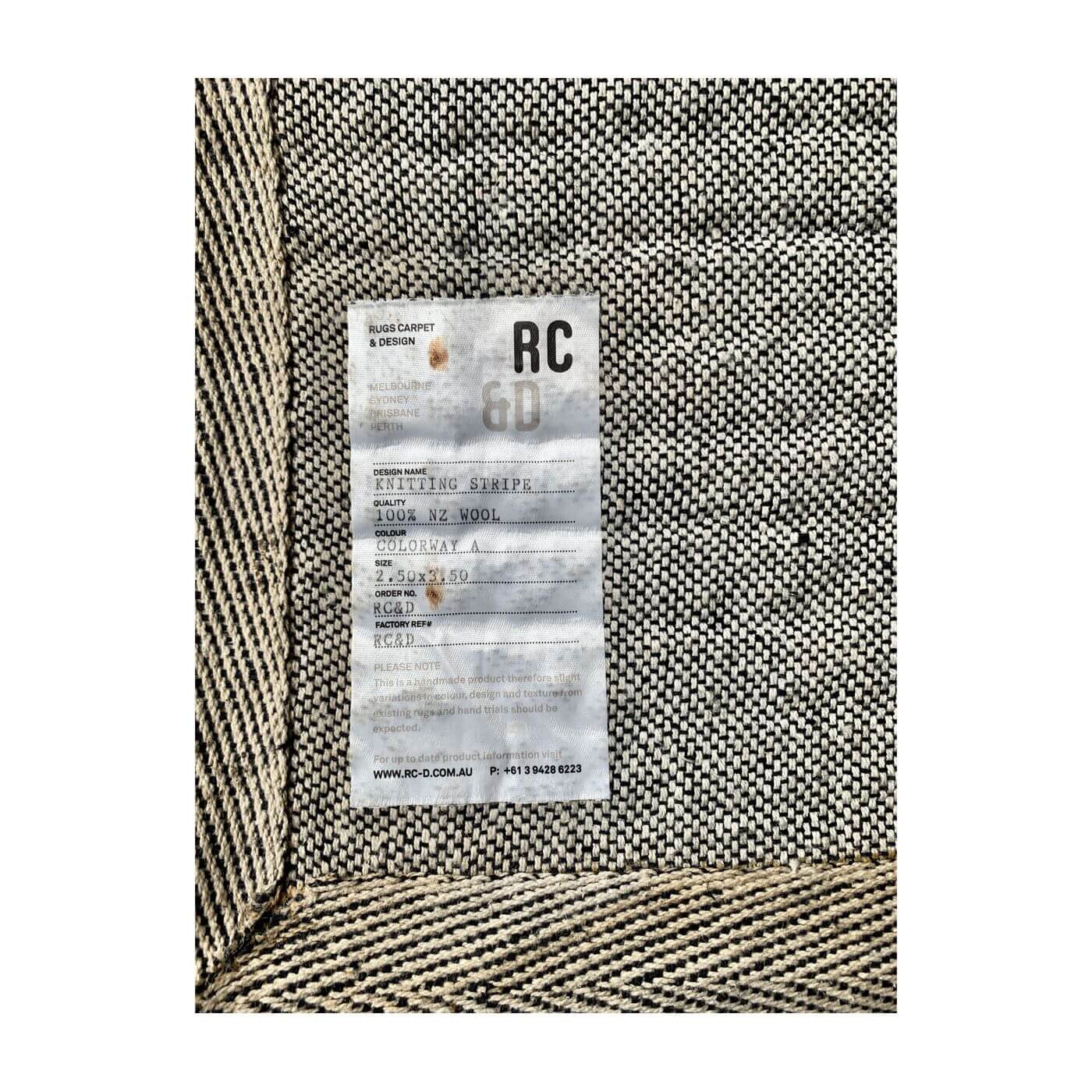 RC&D Knitting Stripe rug