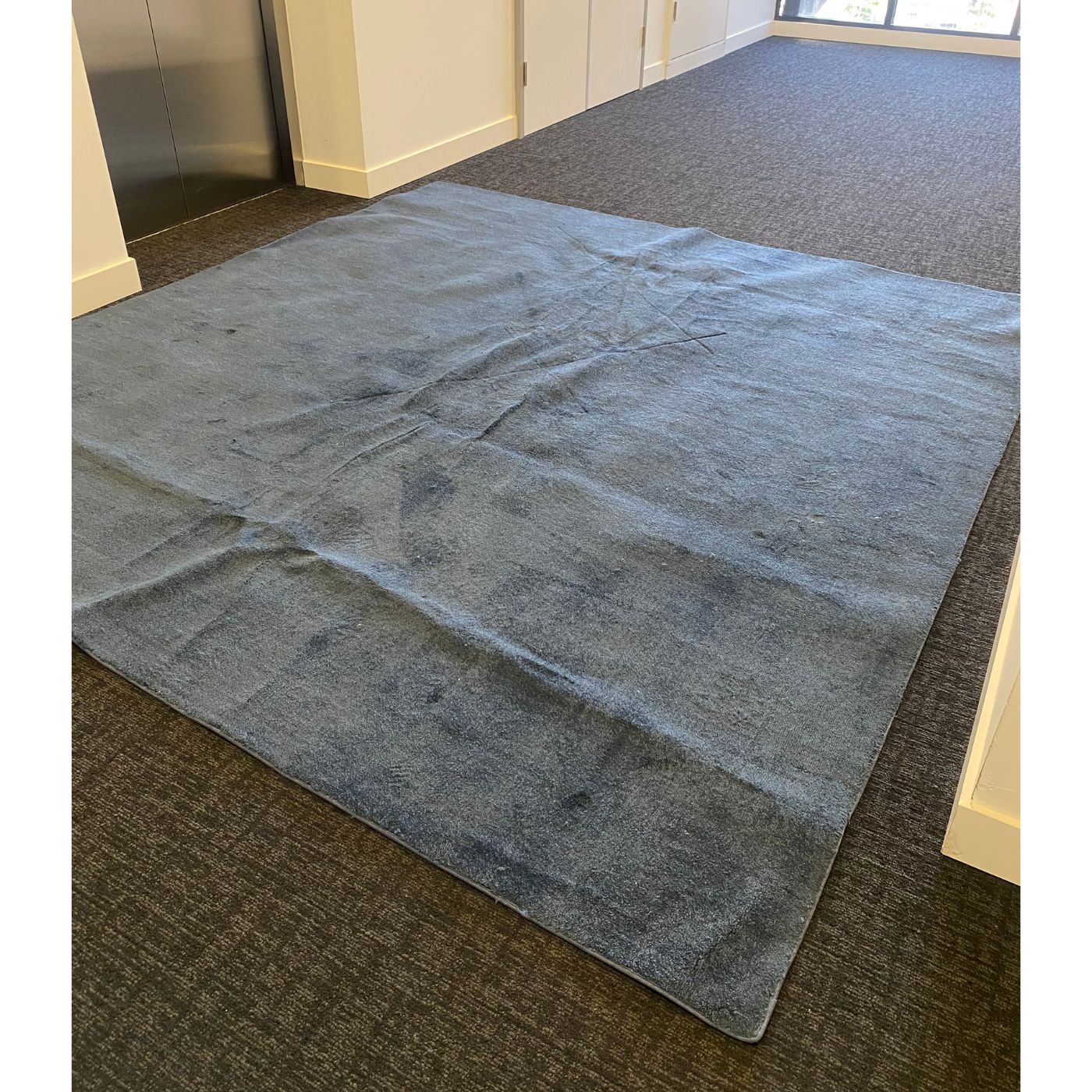 RC+D Custom Blue Wool Rug