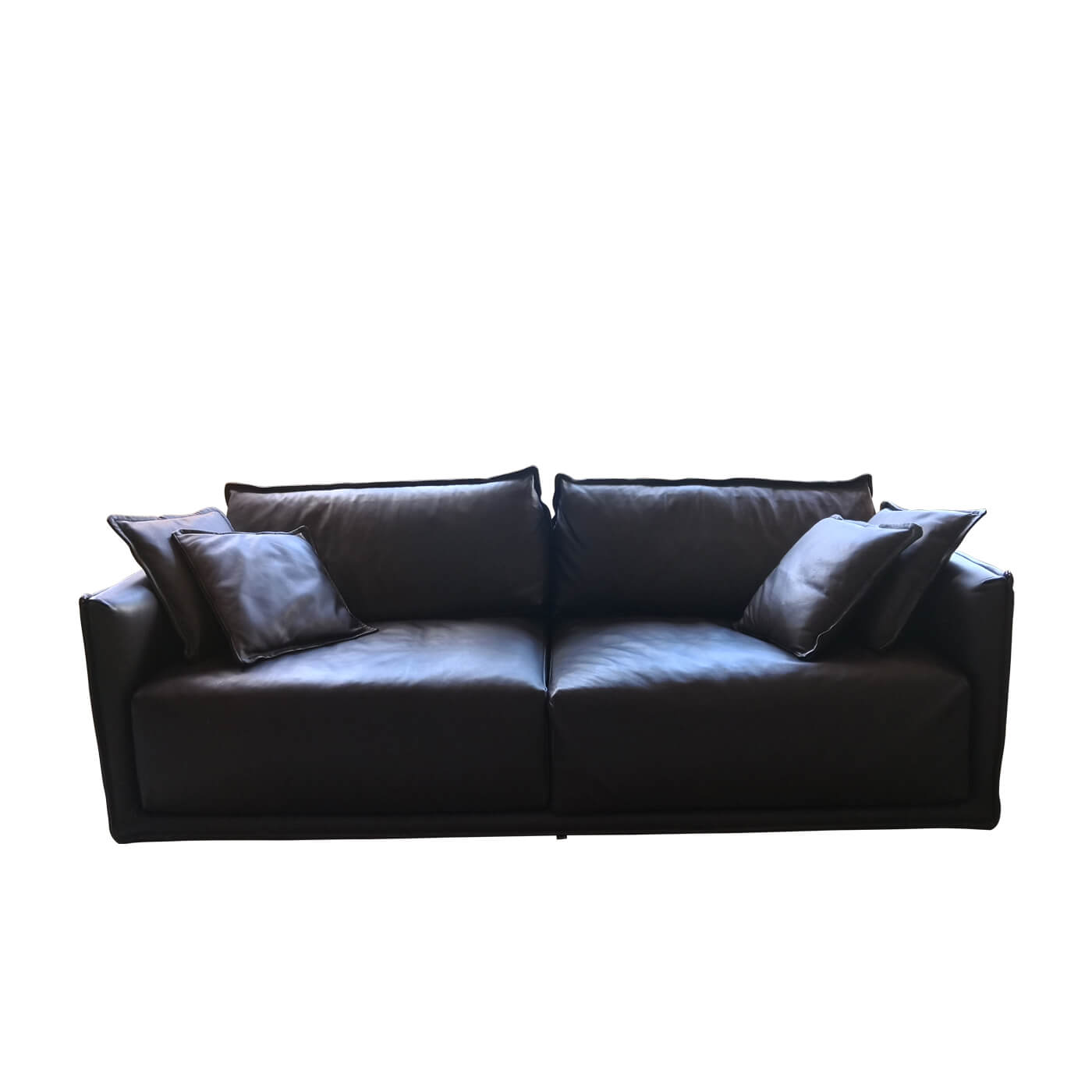 SP01 Max Brown leather sofa