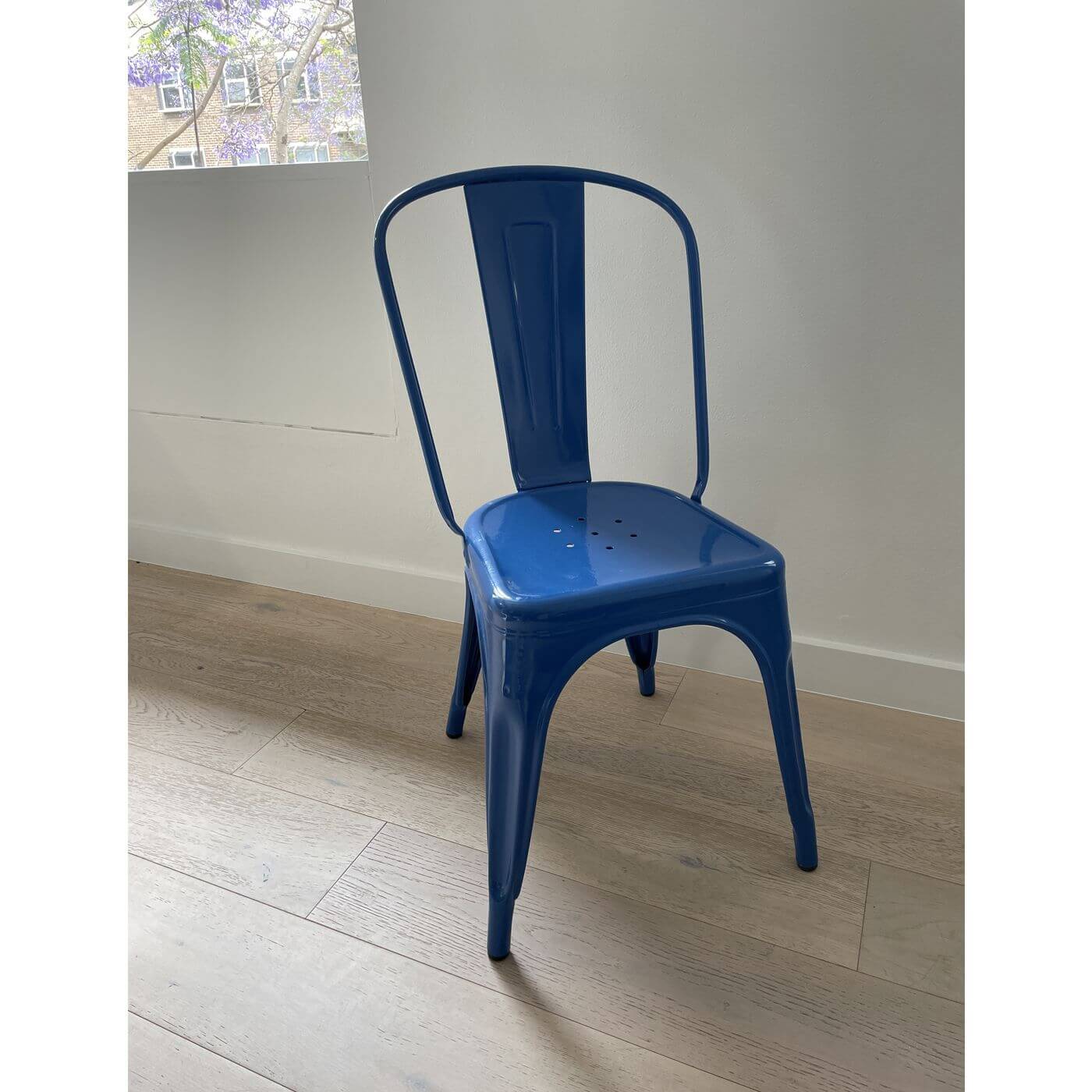 Tolix Chair A in blue, authentic, original